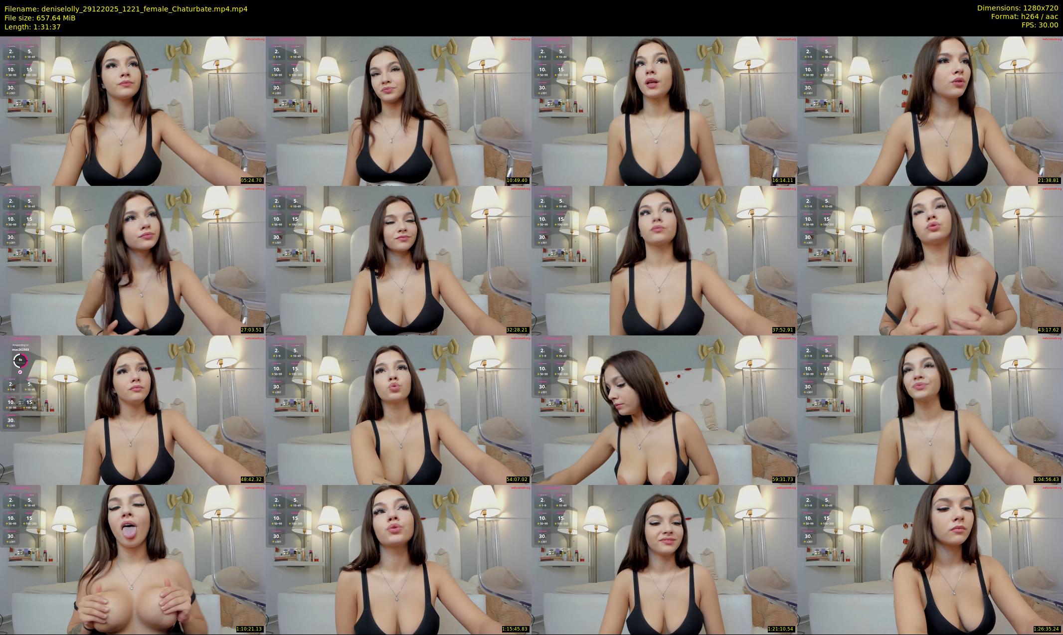 deniselolly — 92 minute Chaturbate female cam show recording, 720p, Dec 29, 2025