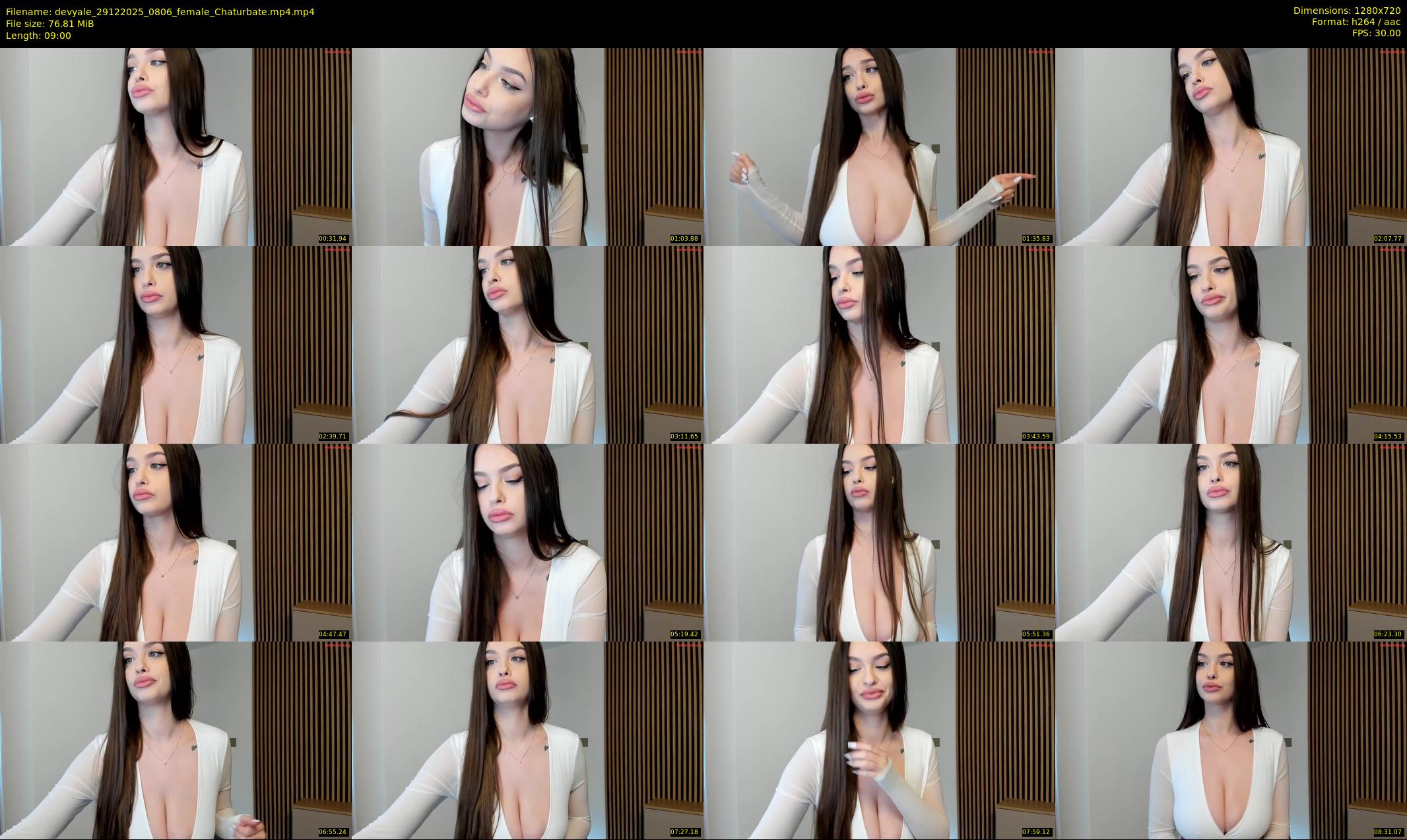 devyale — 9 minute Chaturbate female cam show recording, 720p, Dec 29, 2025