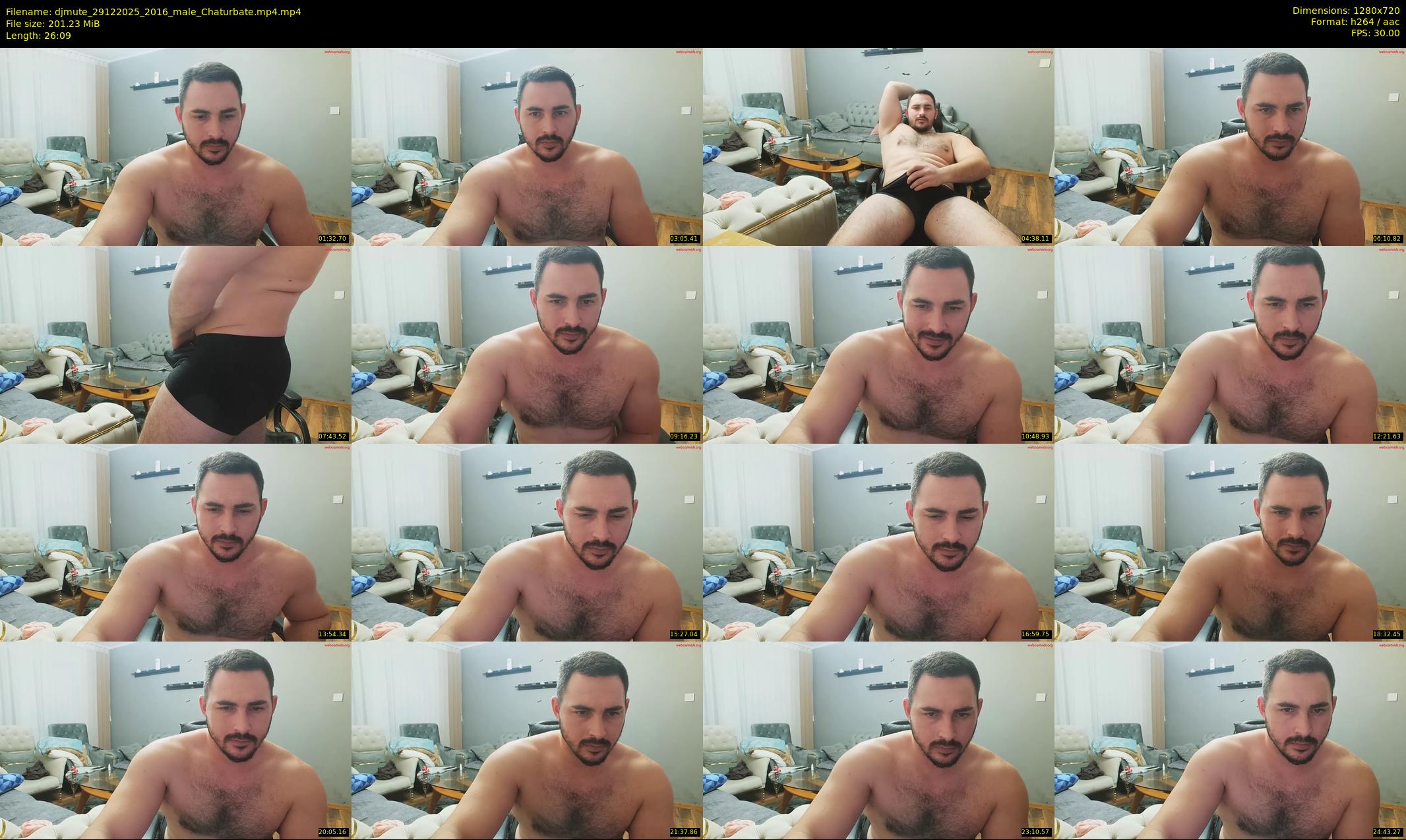 djmute — 27 minute Chaturbate male cam show recording, 720p, Dec 29, 2025