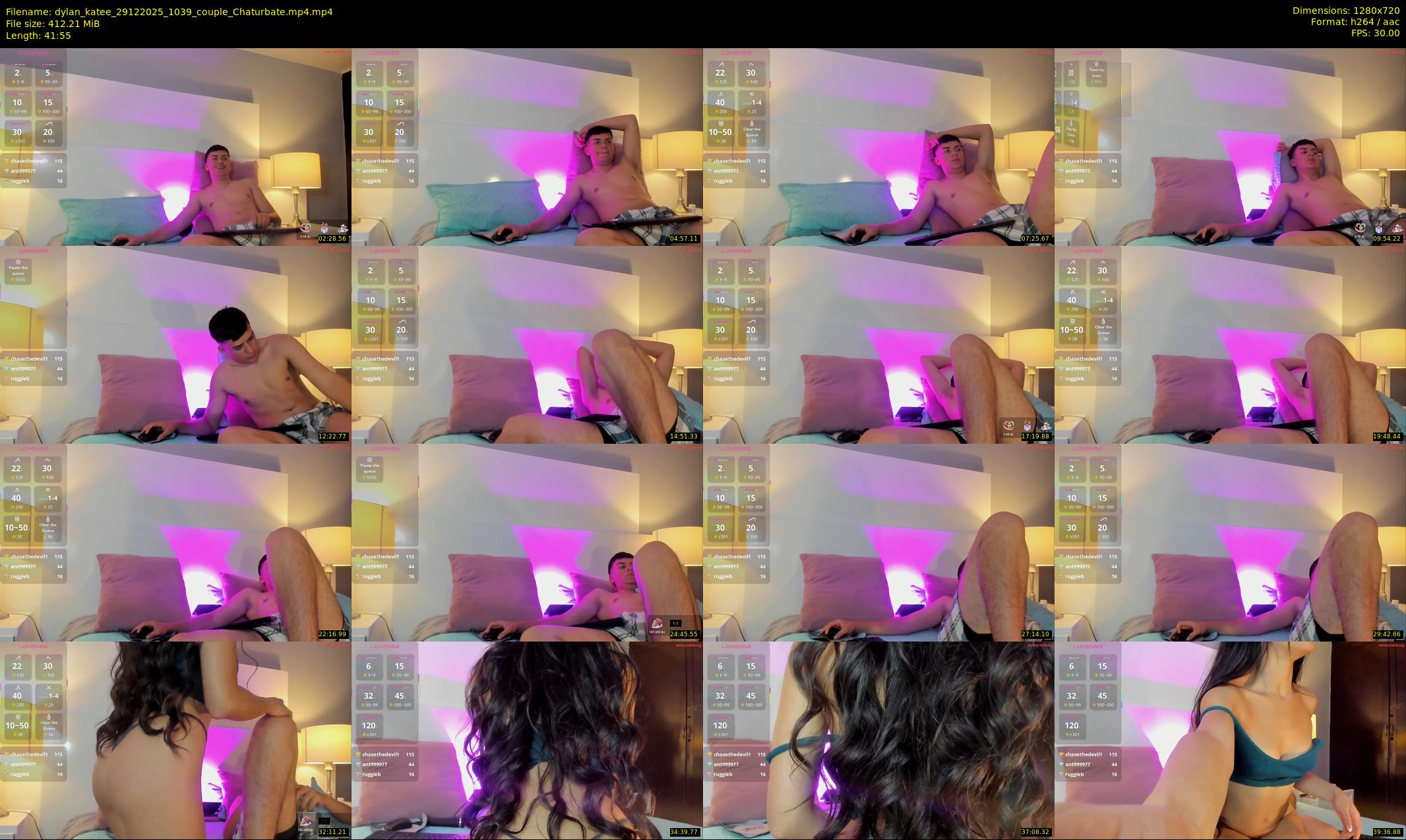 dylan_katee — 42 minute Chaturbate couple cam show recording, 720p, Dec 29, 2025
