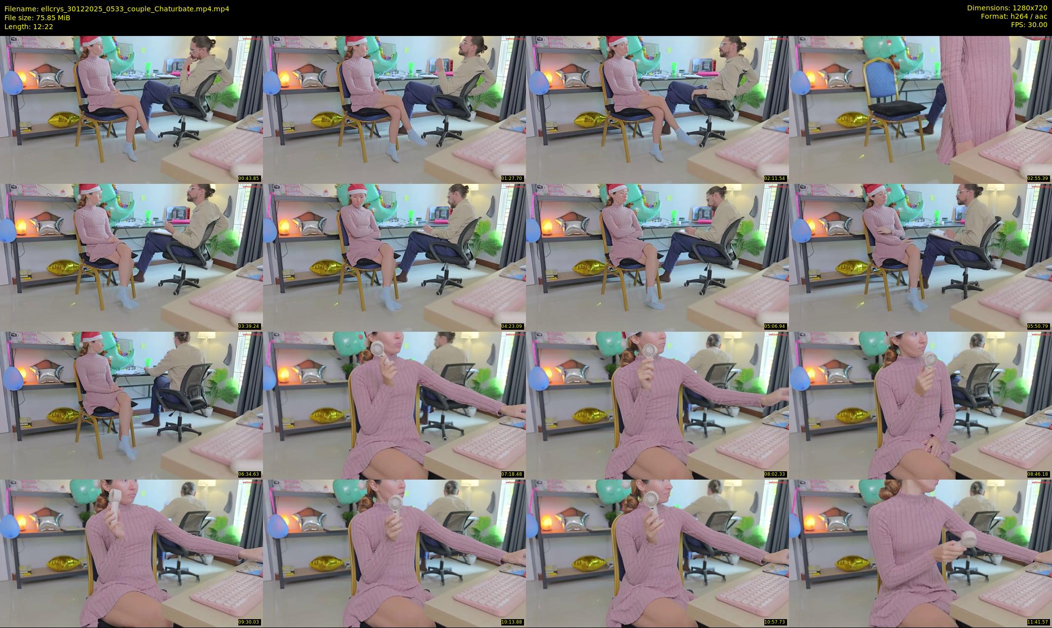 ellcrys — 13 minute Chaturbate couple cam show recording, 720p, Dec 30, 2025