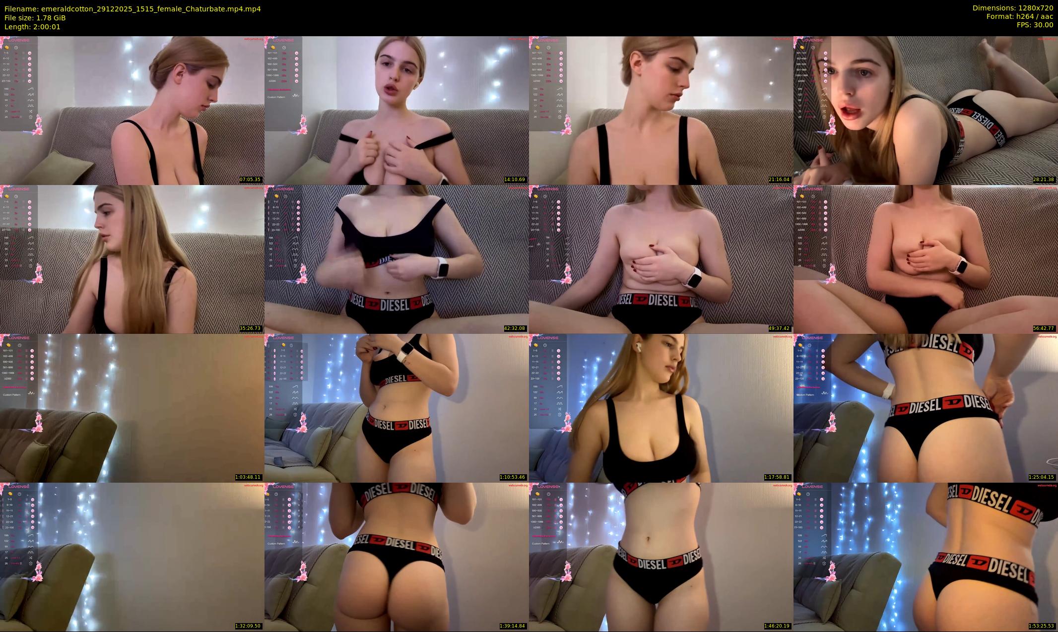 emeraldcotton — 121 minute Chaturbate female cam show recording, 720p, Dec 29, 2025