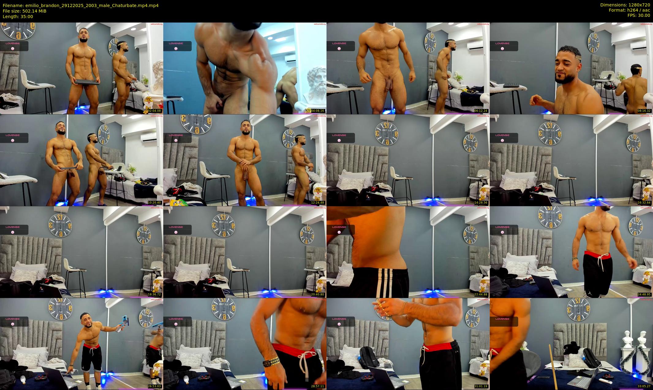 emilio_brandon — 35 minute Chaturbate male cam show recording, 720p, Dec 29, 2025