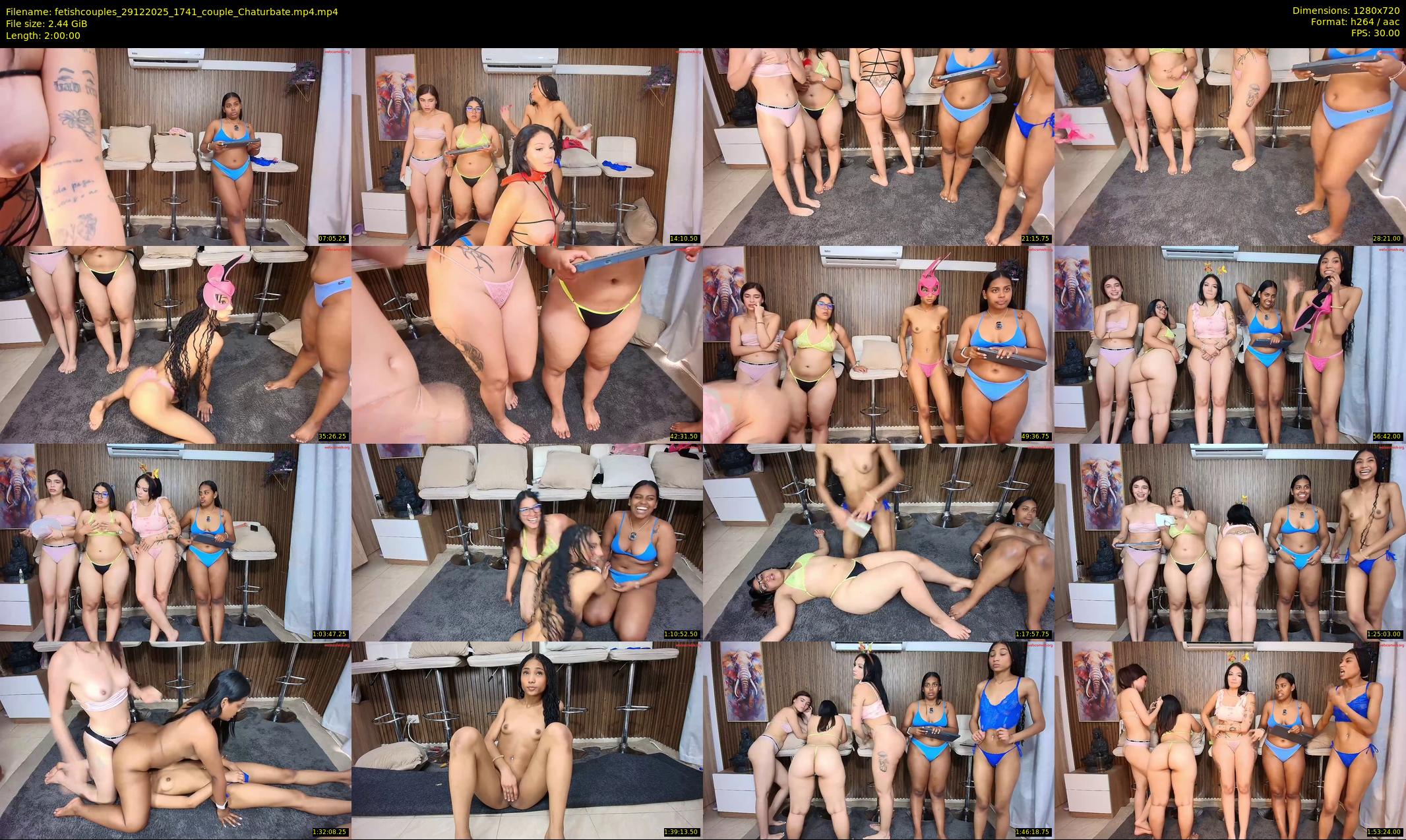 fetishcouples — 120 minute Chaturbate couple cam show recording, 720p, Dec 29, 2025