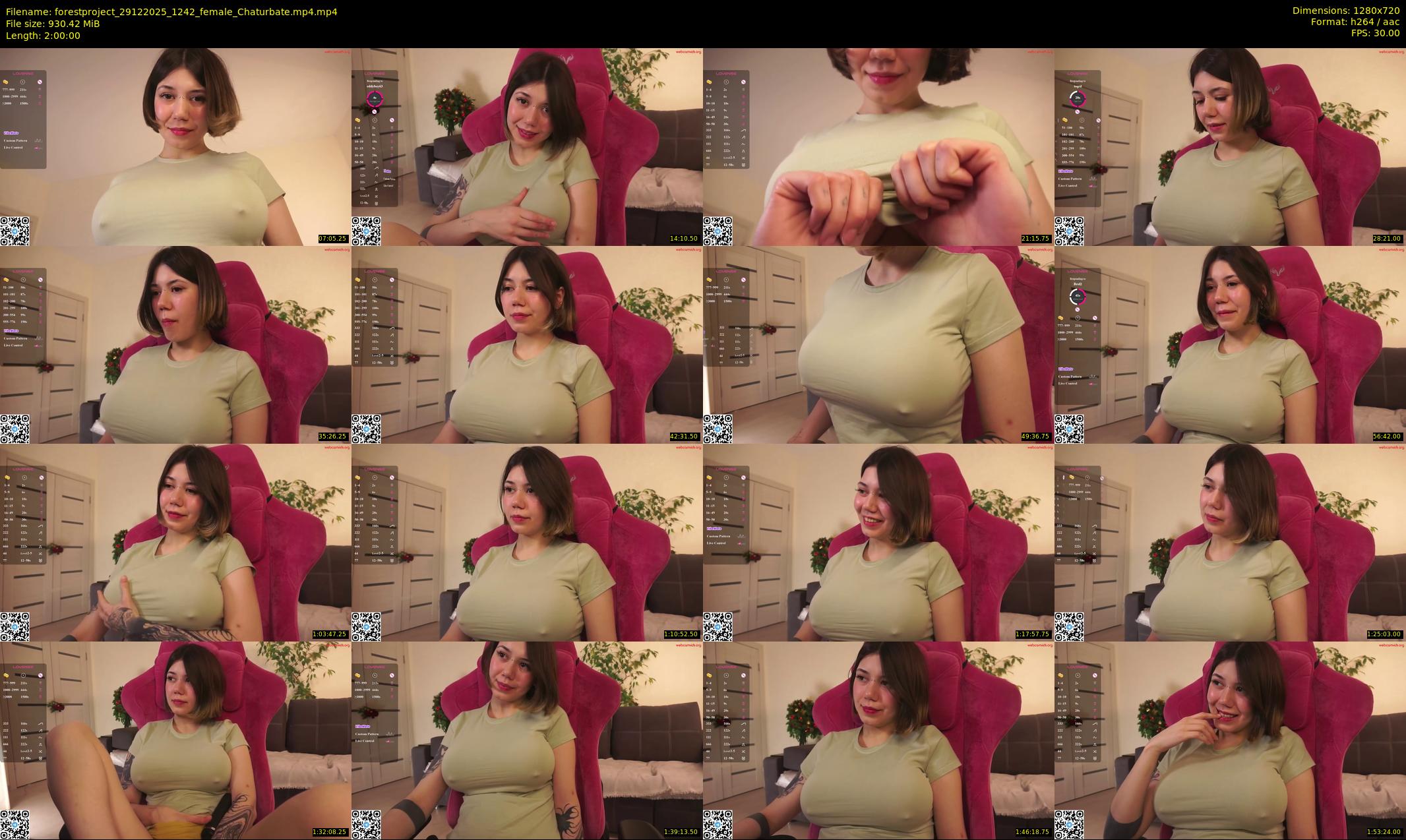 forestproject — 120 minute Chaturbate female cam show recording, 720p, Dec 29, 2025