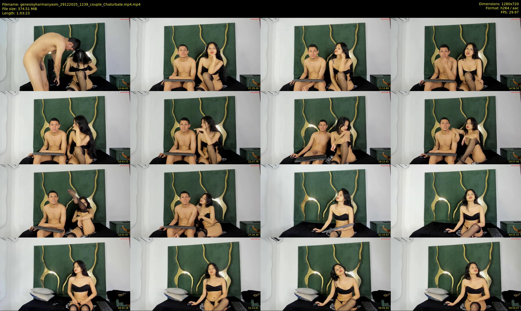 genesisyharmanyasm — 64 minute Chaturbate couple cam show recording, 720p, Dec 29, 2025