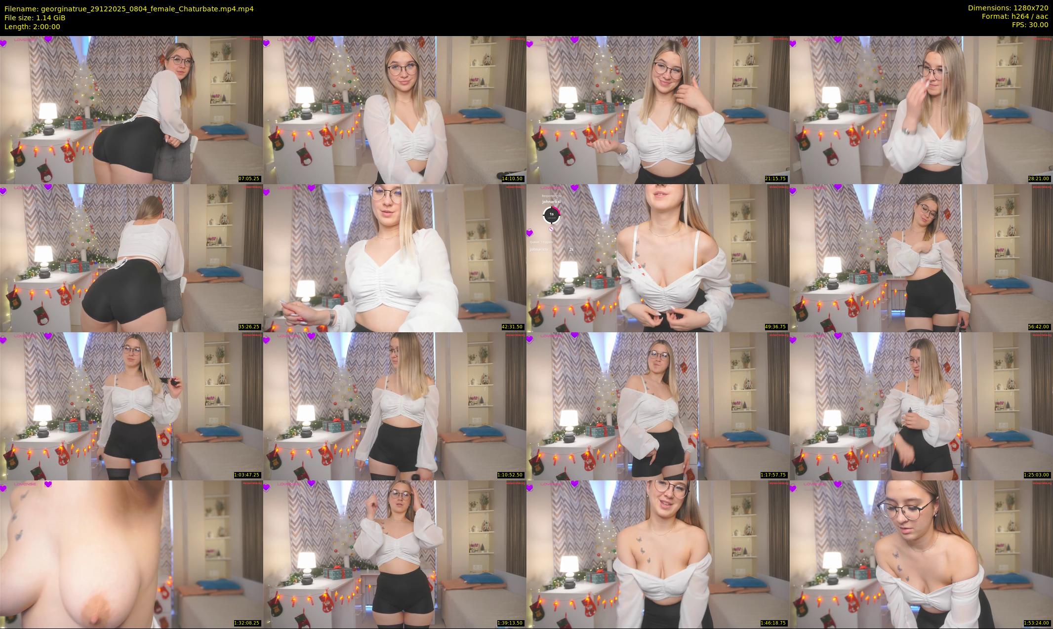georginatrue — 120 minute Chaturbate female cam show recording, 720p, Dec 29, 2025