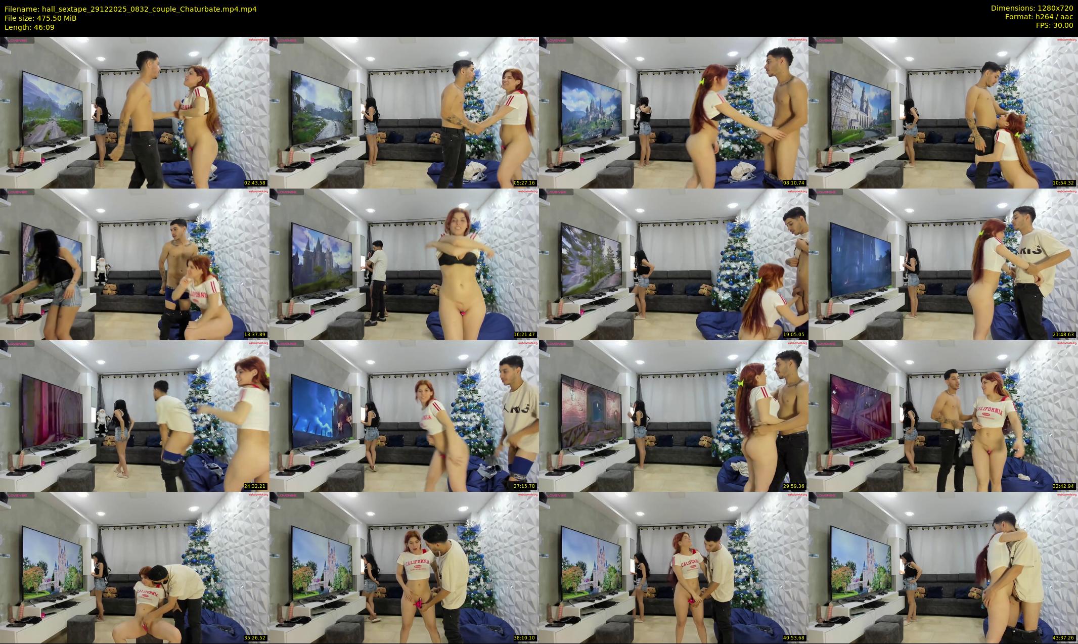 hall_sextape — 47 minute Chaturbate couple cam show recording, 720p, Dec 29, 2025