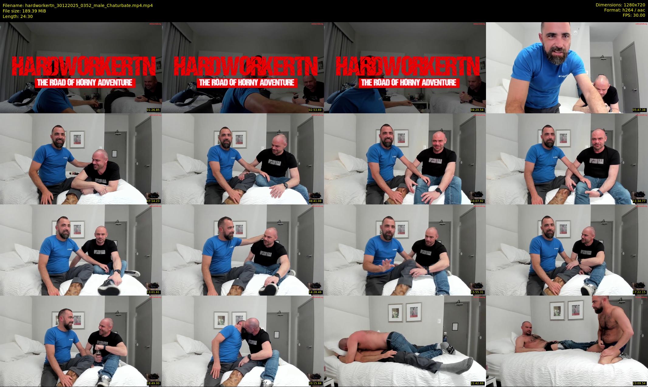 hardworkertn — 25 minute Chaturbate male cam show recording, 720p, Dec 30, 2025