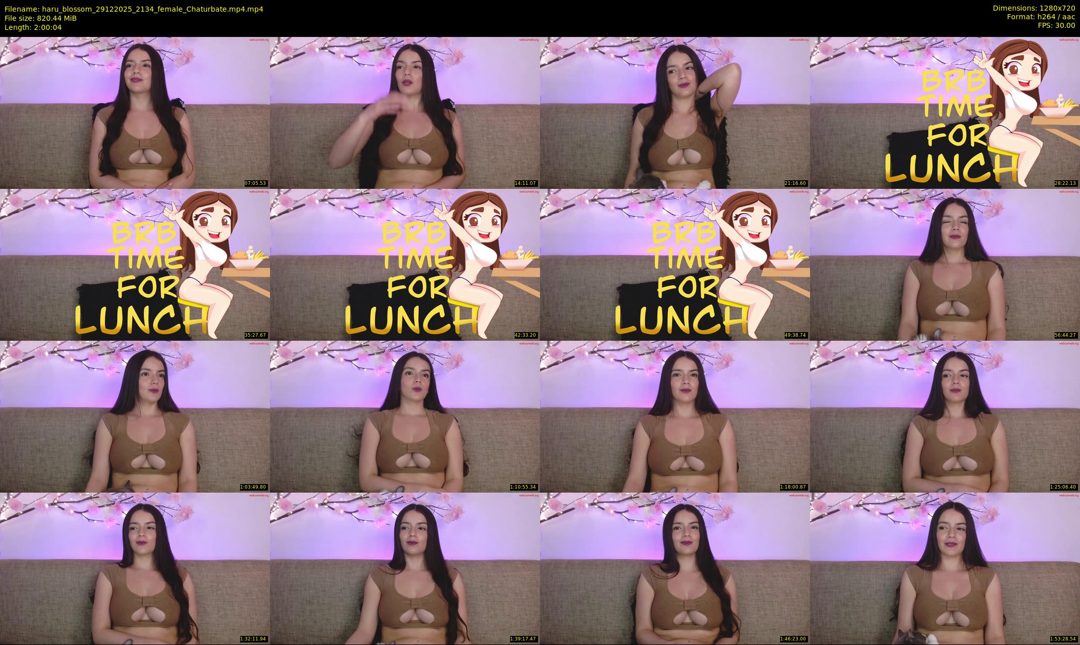 haru_blossom — 121 minute Chaturbate female cam show recording, 720p, Dec 29, 2025