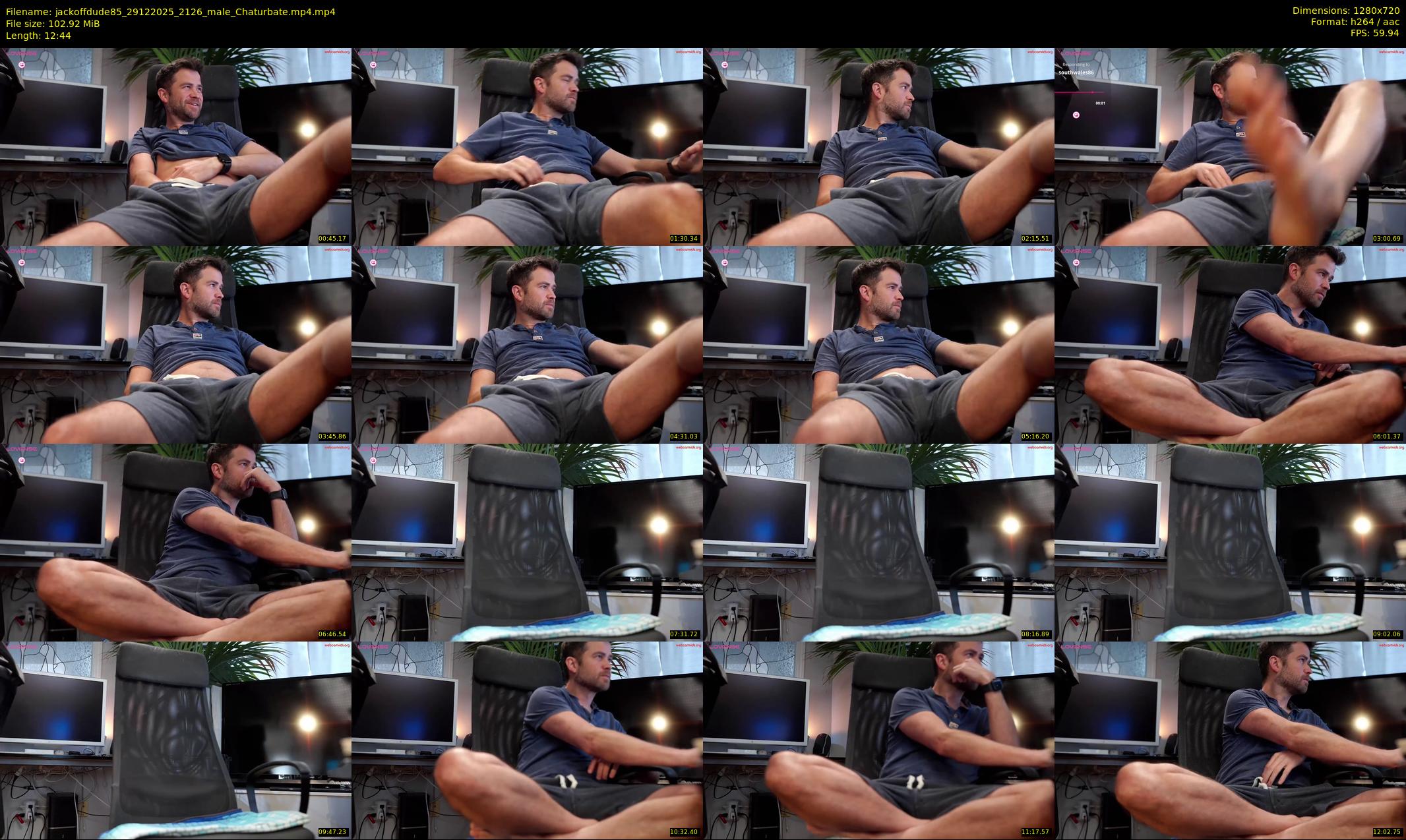 jackoffdude85 — 13 minute Chaturbate male cam show recording, 720p, Dec 29, 2025