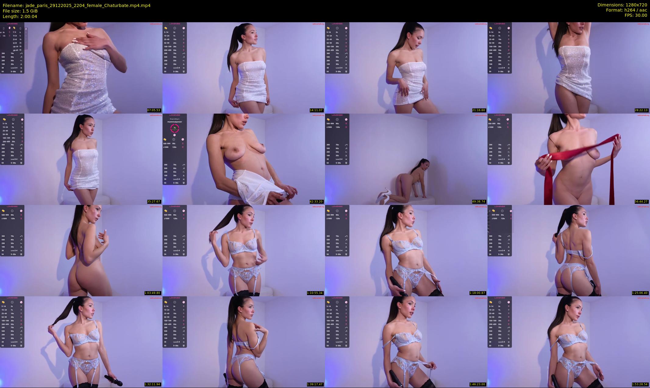 jade_paris — 121 minute Chaturbate female cam show recording, 720p, Dec 29, 2025