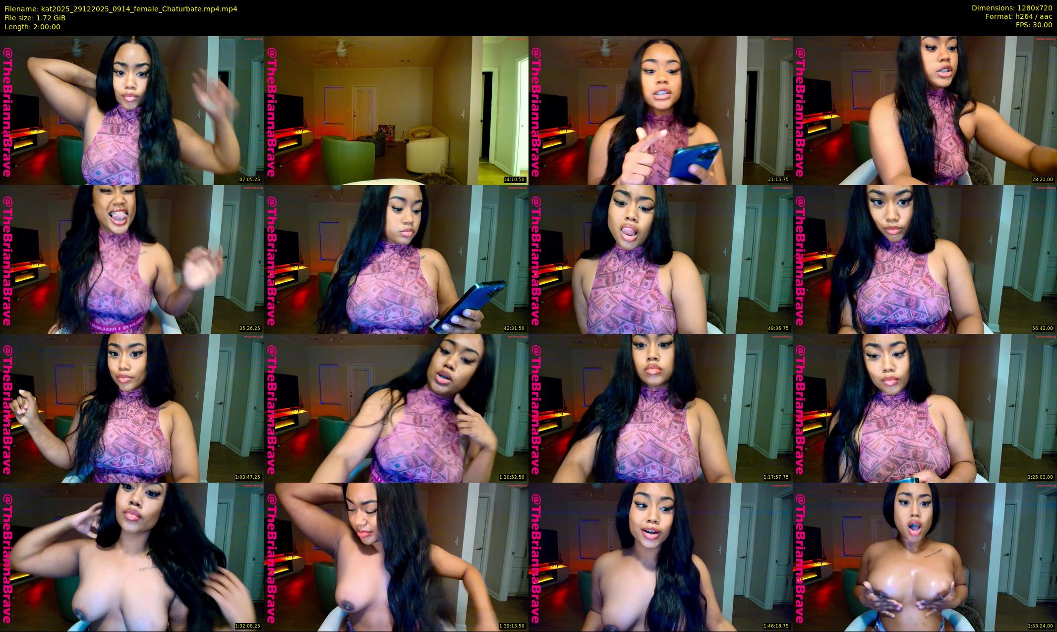 kat2025 — 120 minute Chaturbate female cam show recording, 720p, Dec 29, 2025
