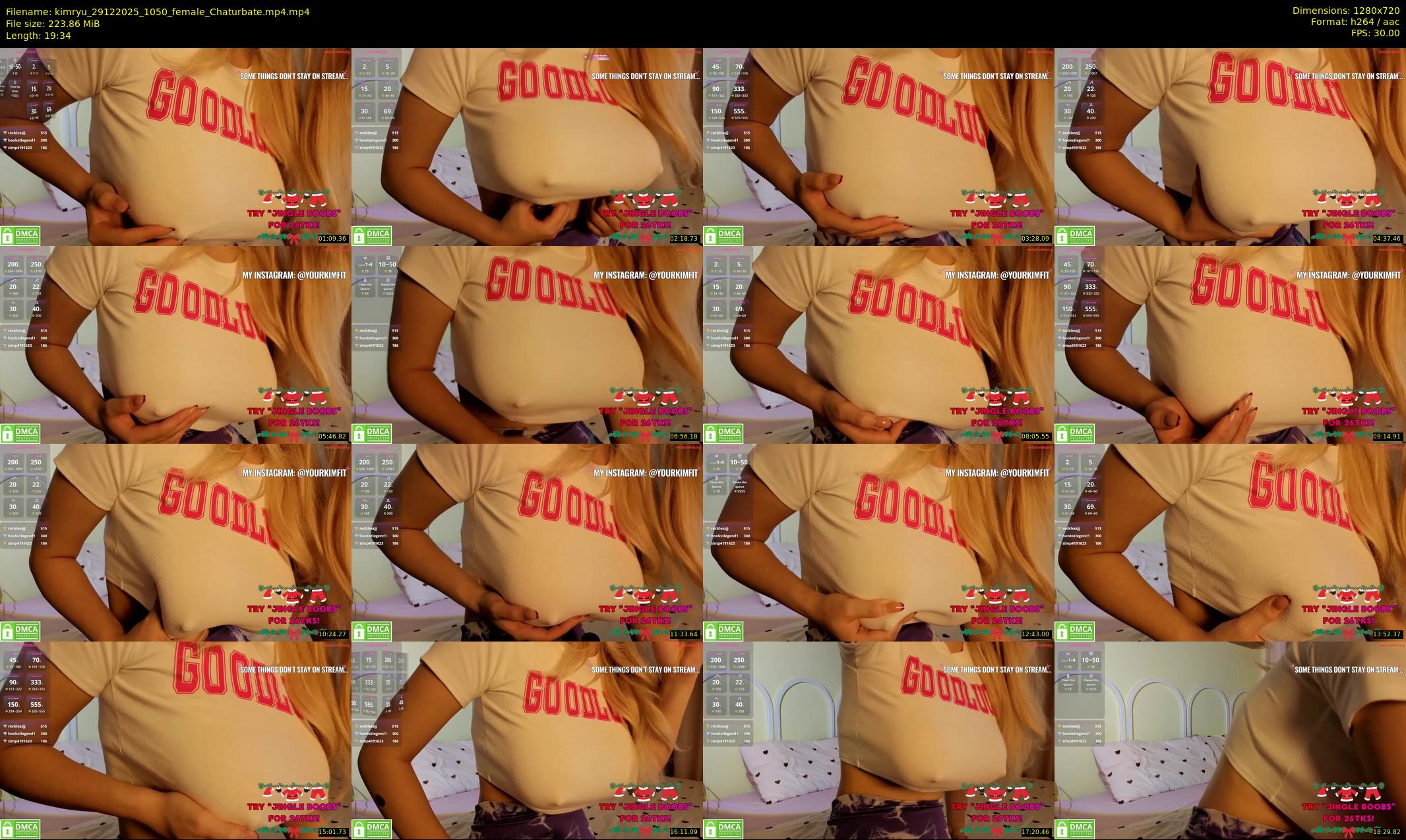 kimryu — 20 minute Chaturbate female cam show recording, 720p, Dec 29, 2025