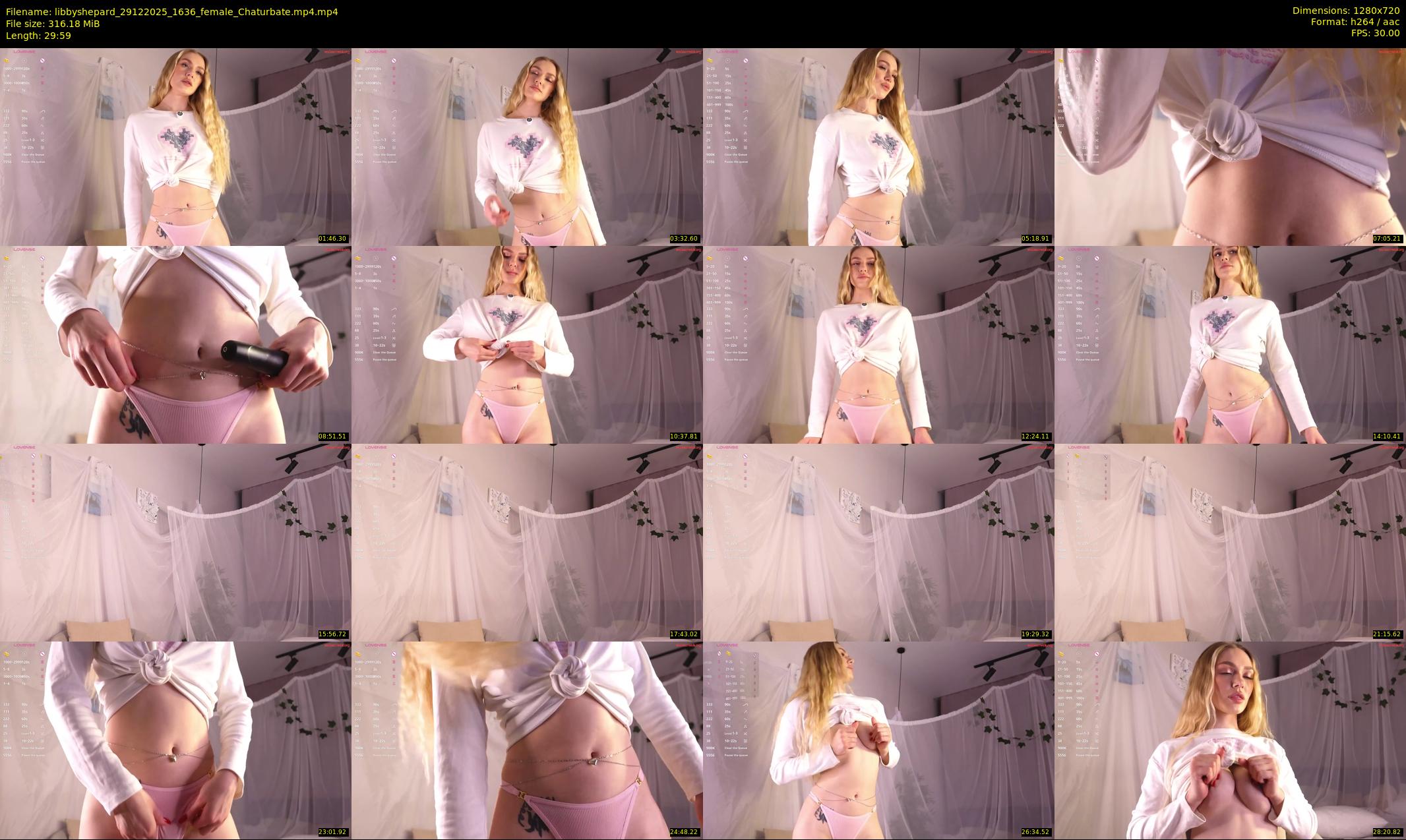 libbyshepard — 30 minute Chaturbate female cam show recording, 720p, Dec 29, 2025