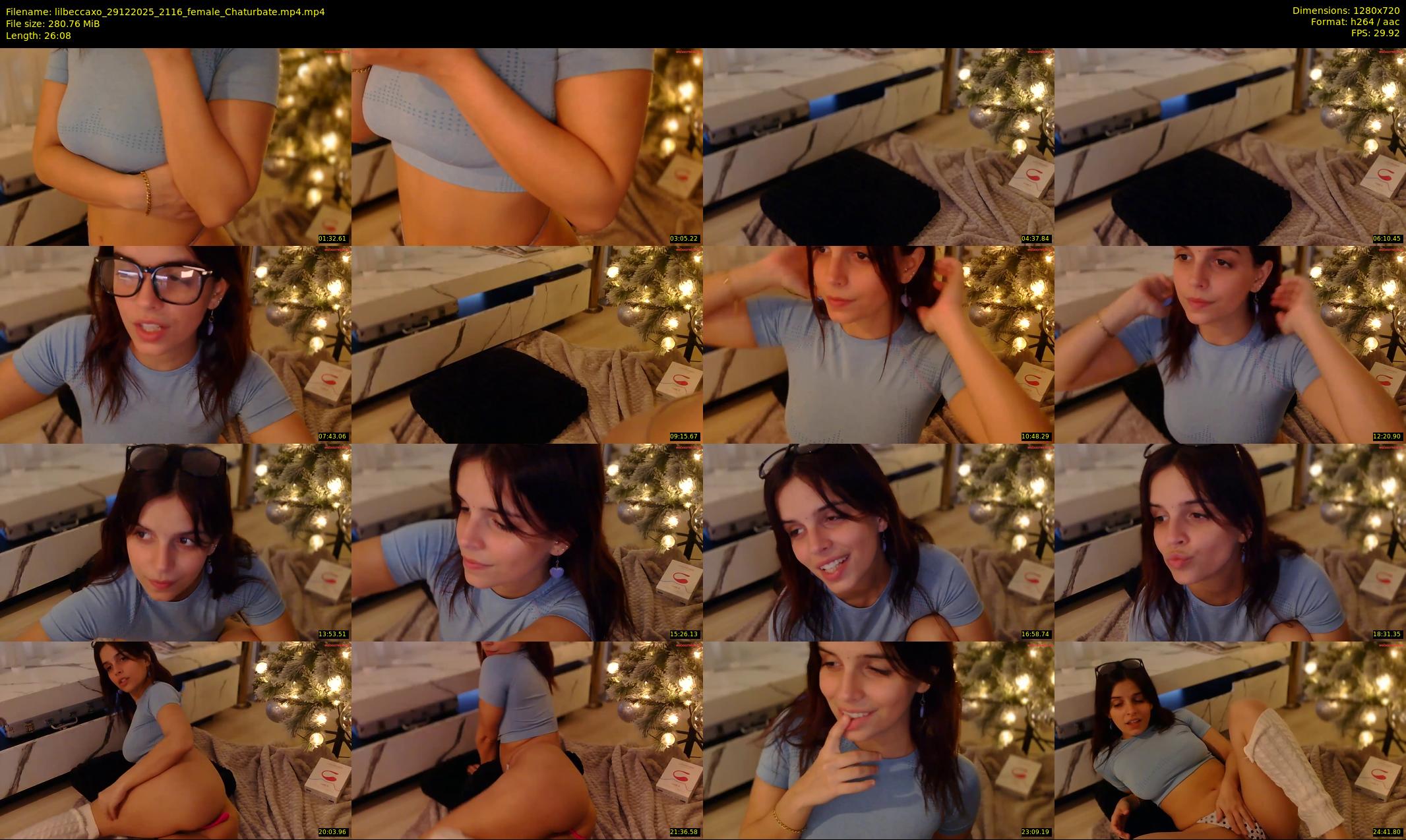 lilbeccaxo — 27 minute Chaturbate female cam show recording, 720p, Dec 29, 2025