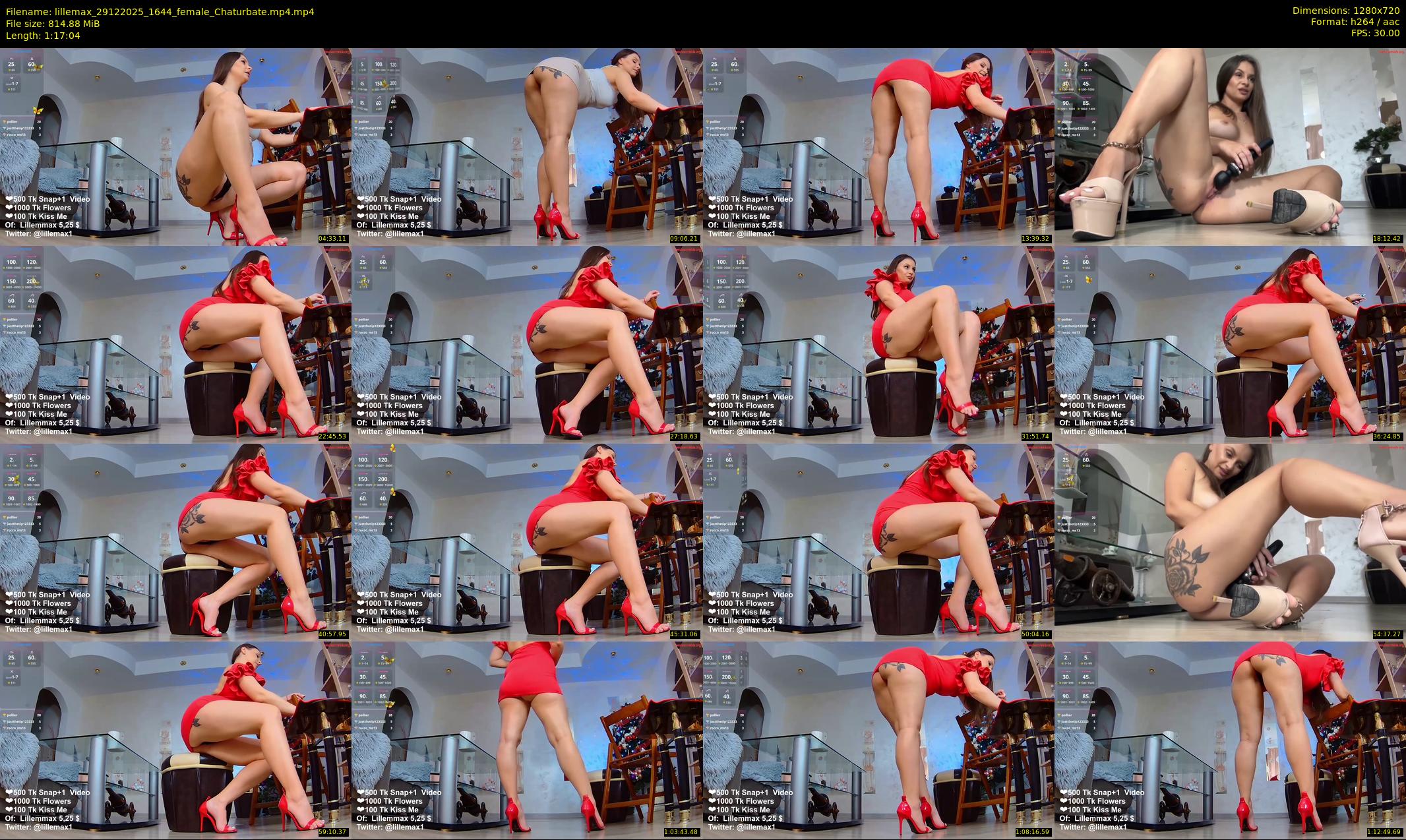 lillemax — 78 minute Chaturbate female cam show recording, 720p, Dec 29, 2025