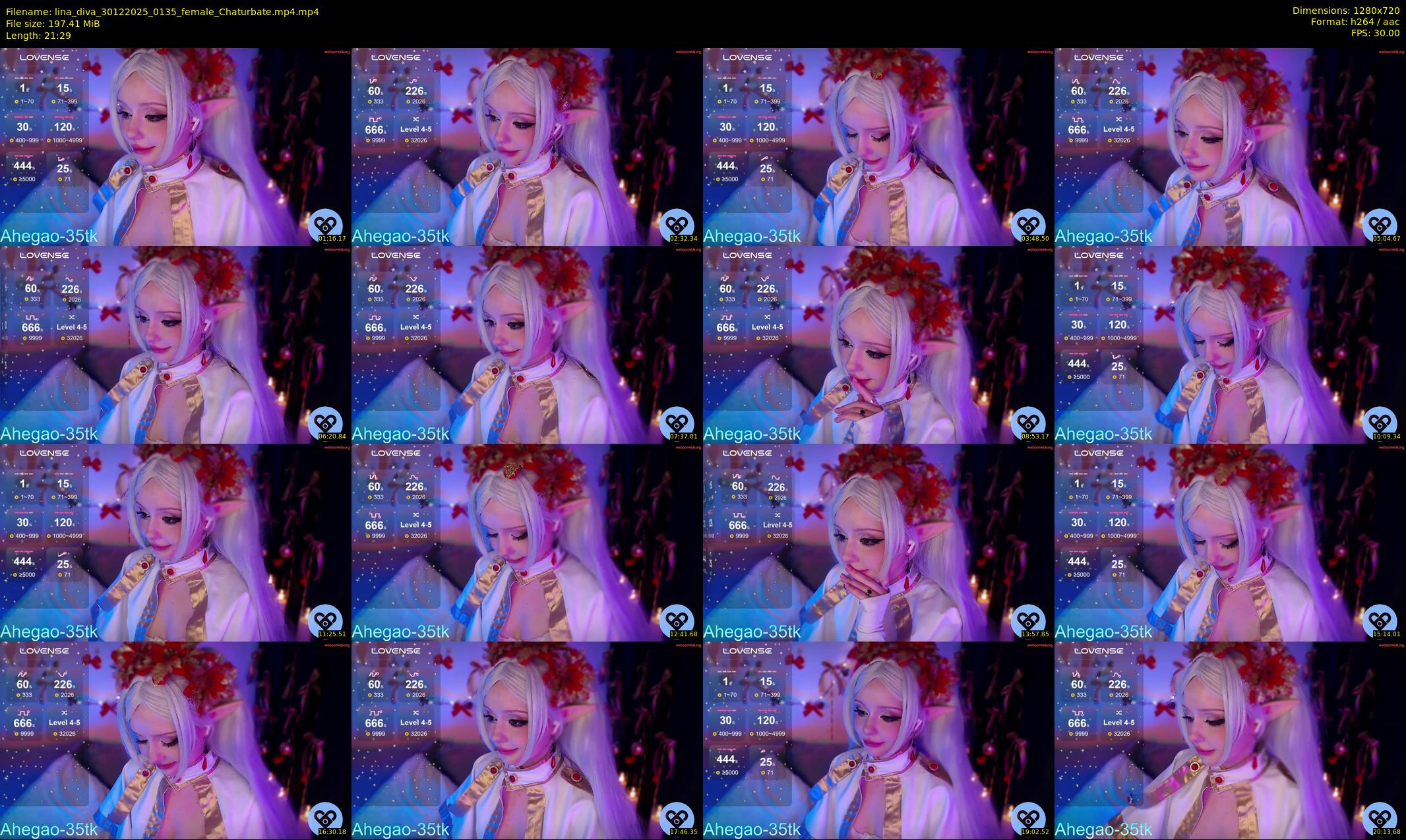lina_diva — 22 minute Chaturbate female cam show recording, 720p, Dec 30, 2025