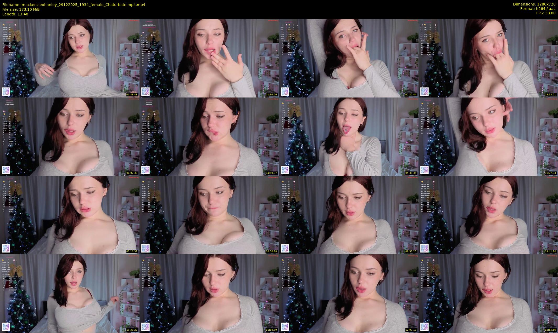 mackenzieohanley — 14 minute Chaturbate female cam show recording, 720p, Dec 29, 2025