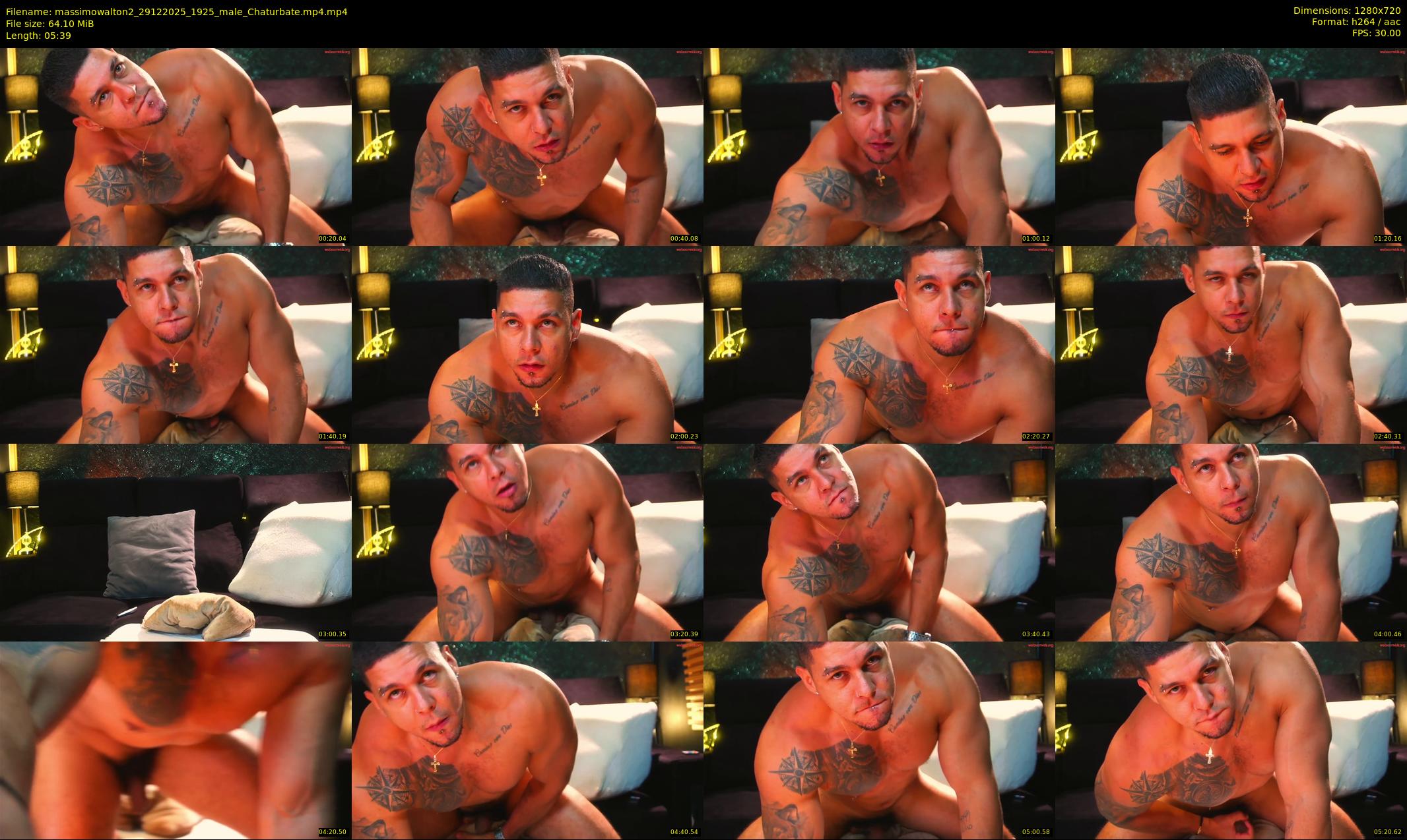 massimowalton2 — 6 minute Chaturbate male cam show recording, 720p, Dec 29, 2025
