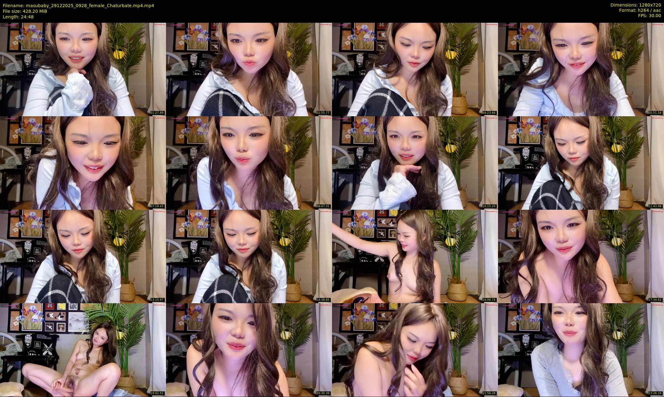 masubaby — 25 minute Chaturbate female cam show recording, 720p, Dec 29, 2025