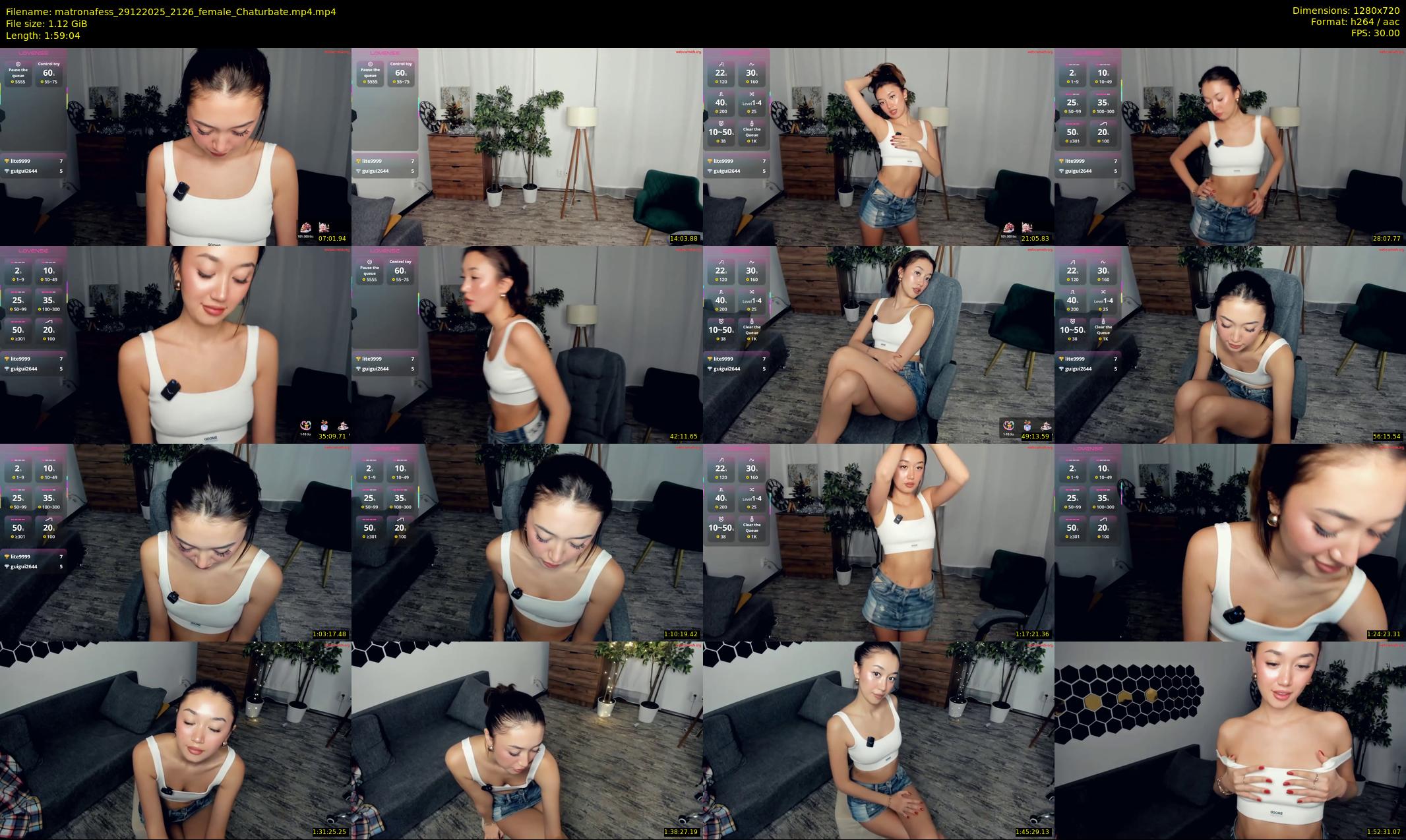 matronafess — 120 minute Chaturbate female cam show recording, 720p, Dec 29, 2025