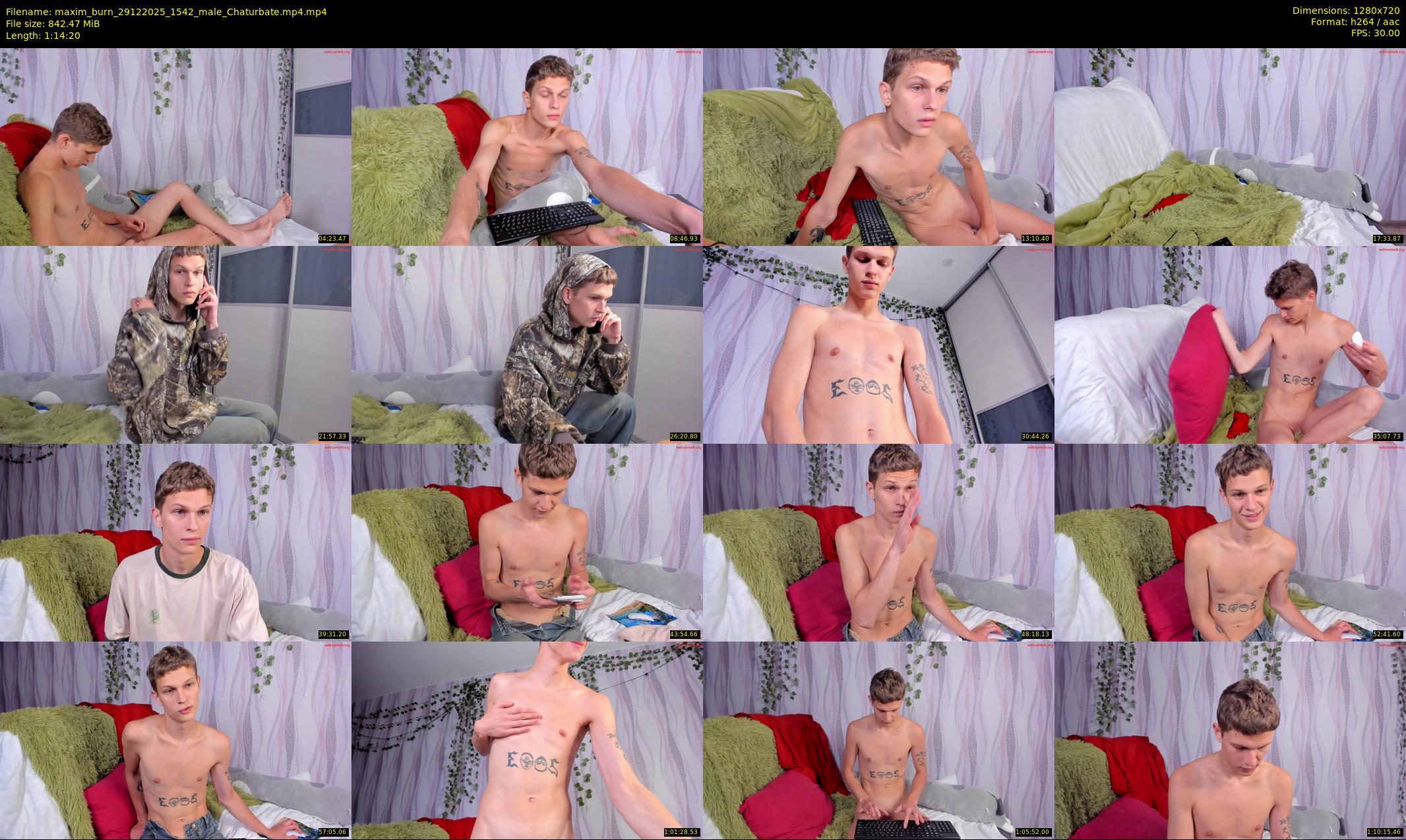 maxim_burn — 75 minute Chaturbate male cam show recording, 720p, Dec 29, 2025