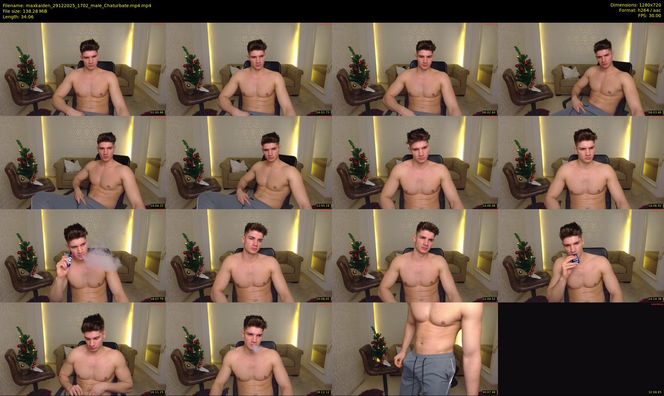 maxkaiden — 35 minute Chaturbate male cam show recording, 720p, Dec 29, 2025