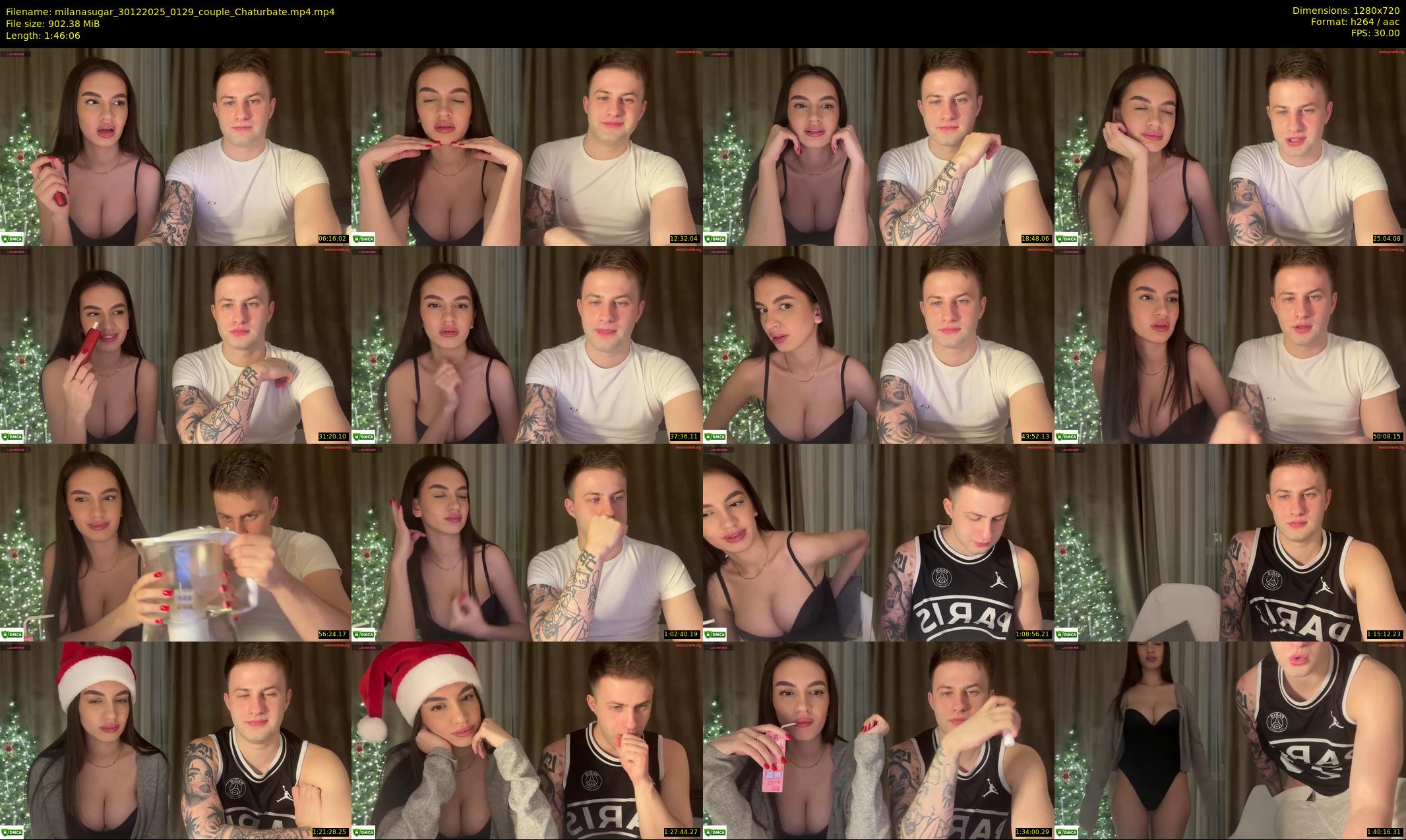 milanasugar — 107 minute Chaturbate couple cam show recording, 720p, Dec 30, 2025