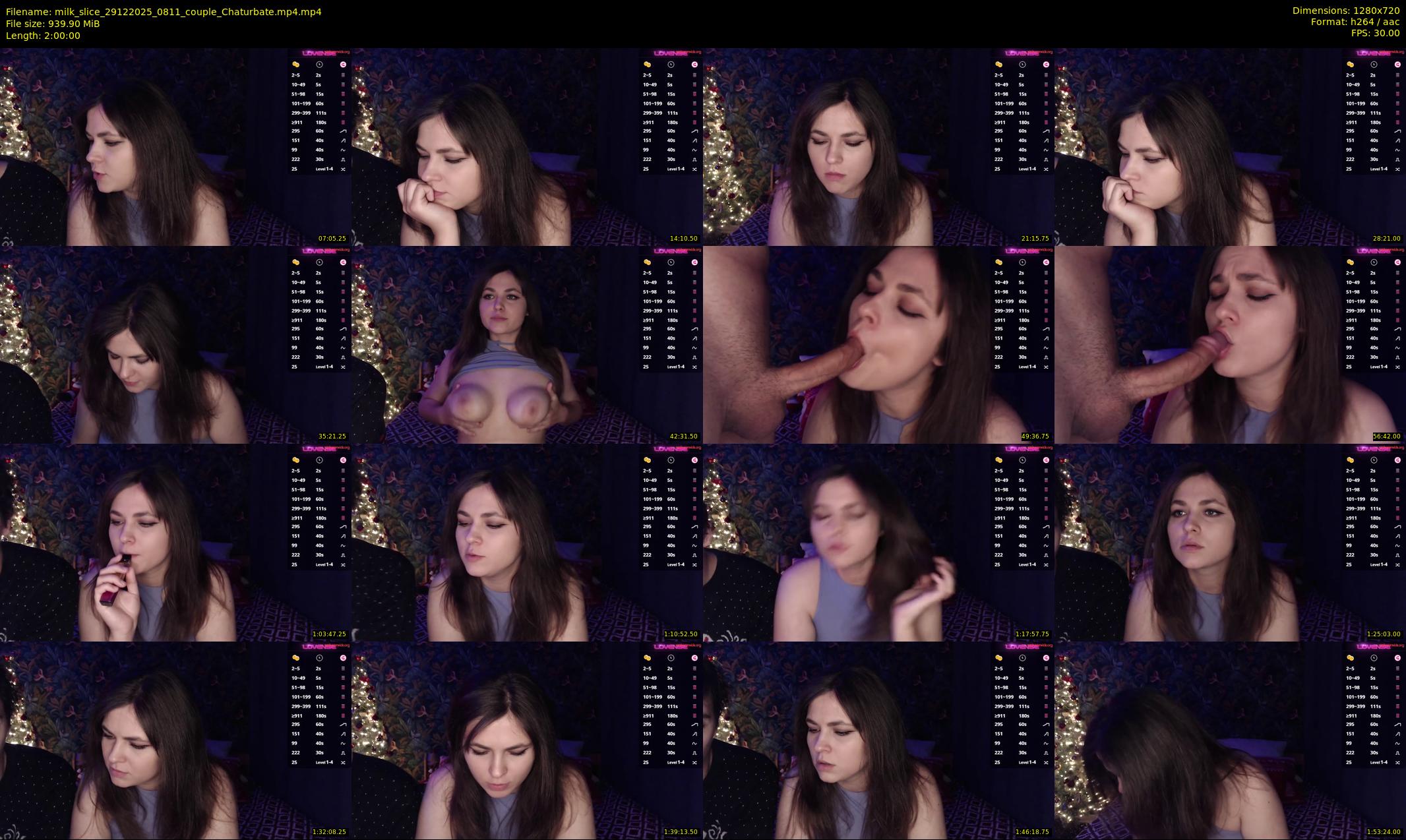 milk_slice — 120 minute Chaturbate couple cam show recording, 720p, Dec 29, 2025