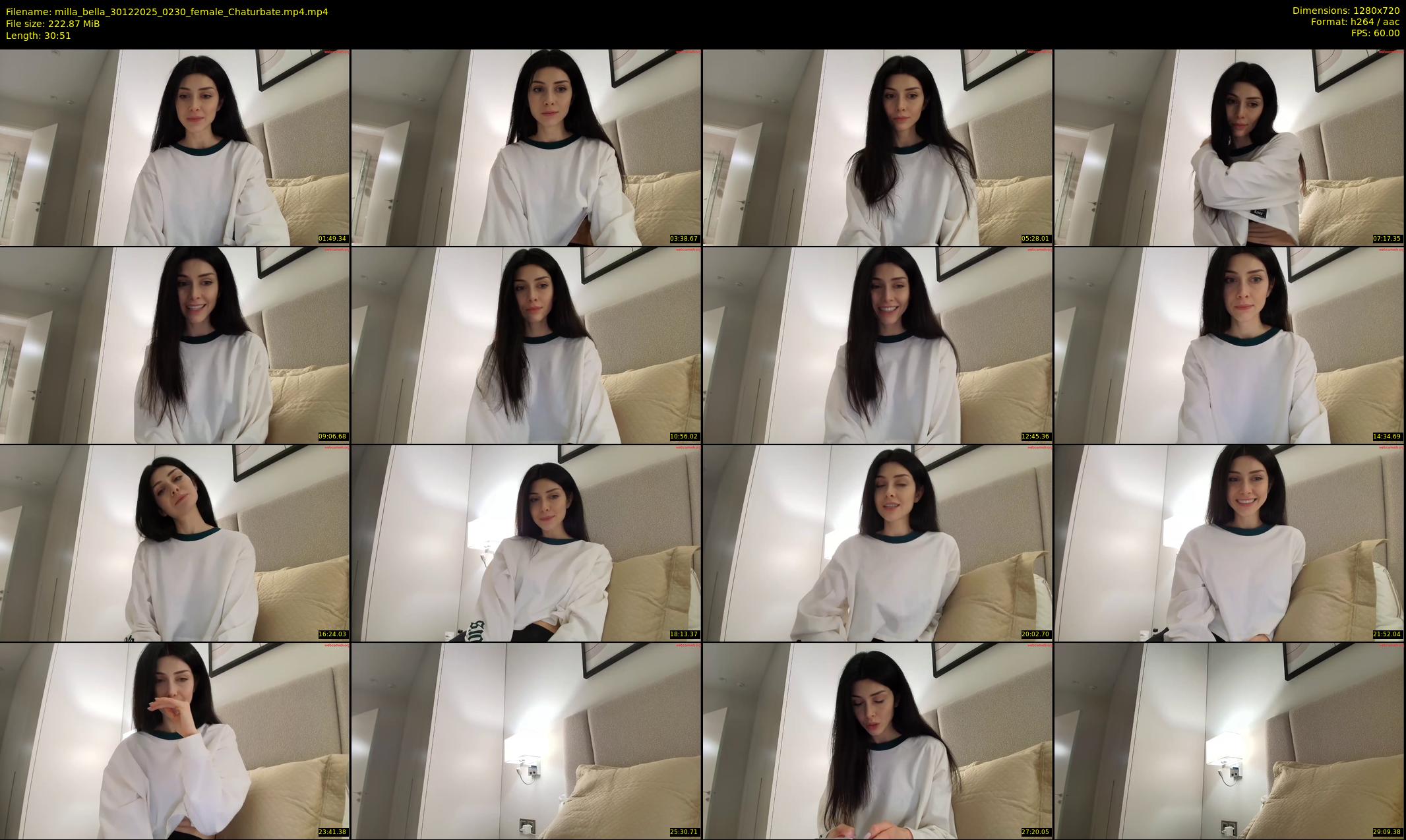 milla_bella — 31 minute Chaturbate female cam show recording, 720p, Dec 30, 2025