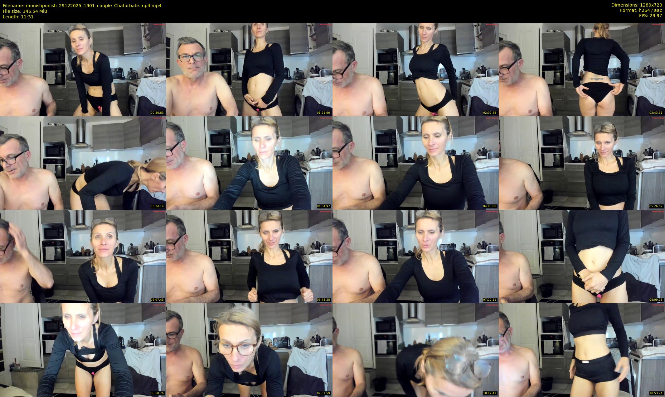 munishpunish — 12 minute Chaturbate couple cam show recording, 720p, Dec 29, 2025