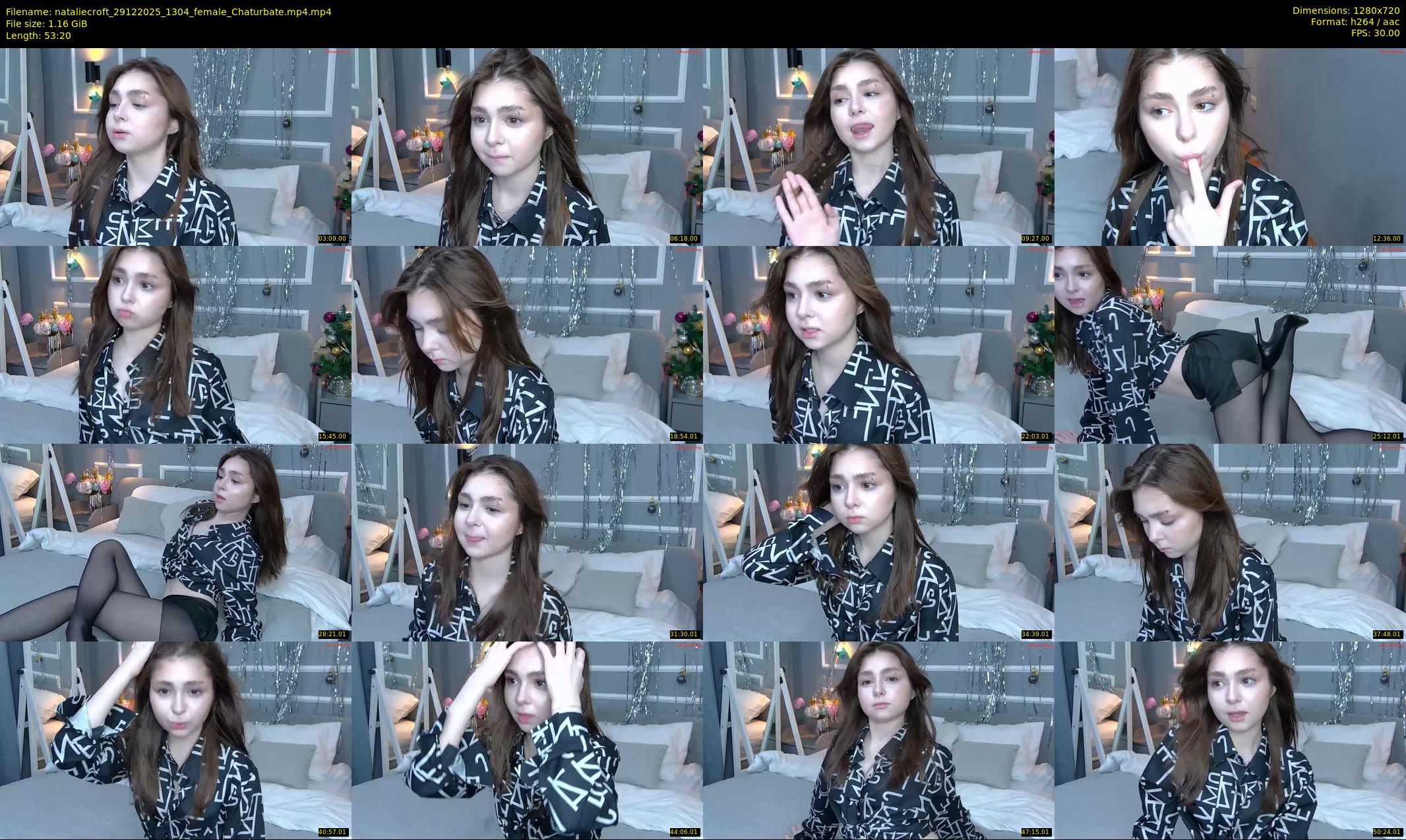 nataliecroft — 54 minute Chaturbate female cam show recording, 720p, Dec 29, 2025