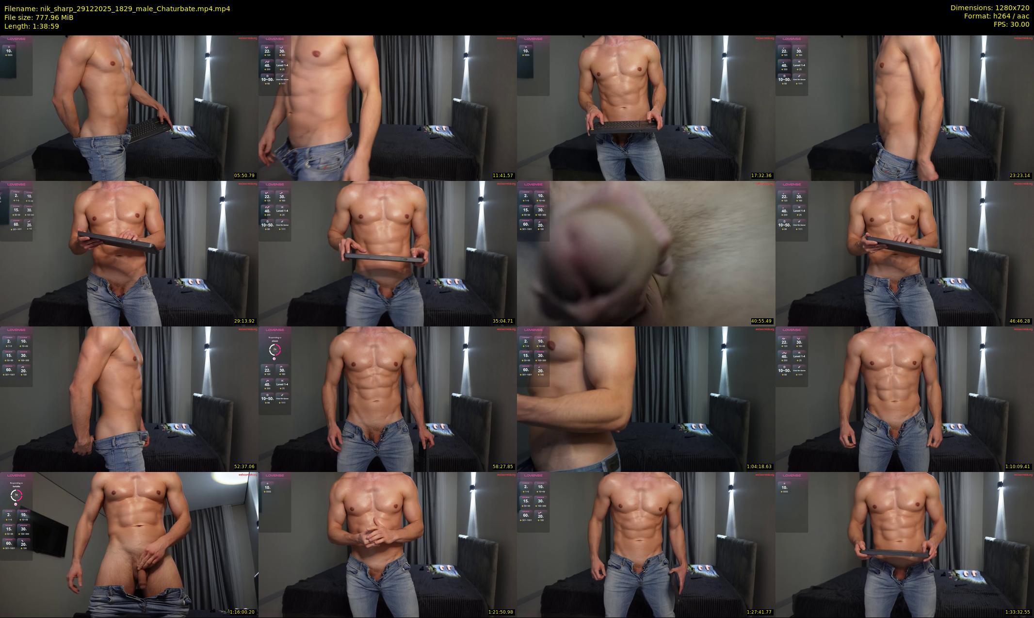 nik_sharp — 99 minute Chaturbate male cam show recording, 720p, Dec 29, 2025