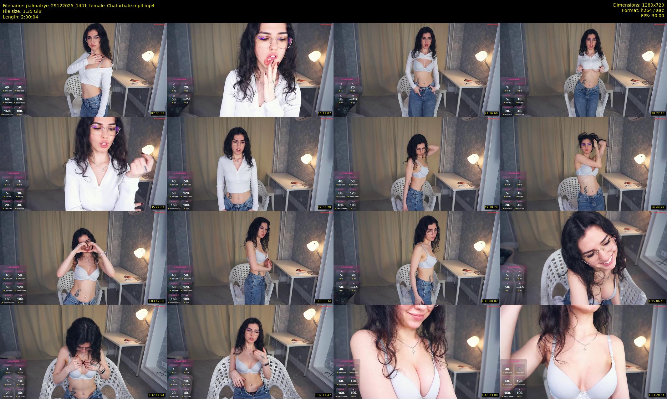 palmafrye — 121 minute Chaturbate female cam show recording, 720p, Dec 29, 2025