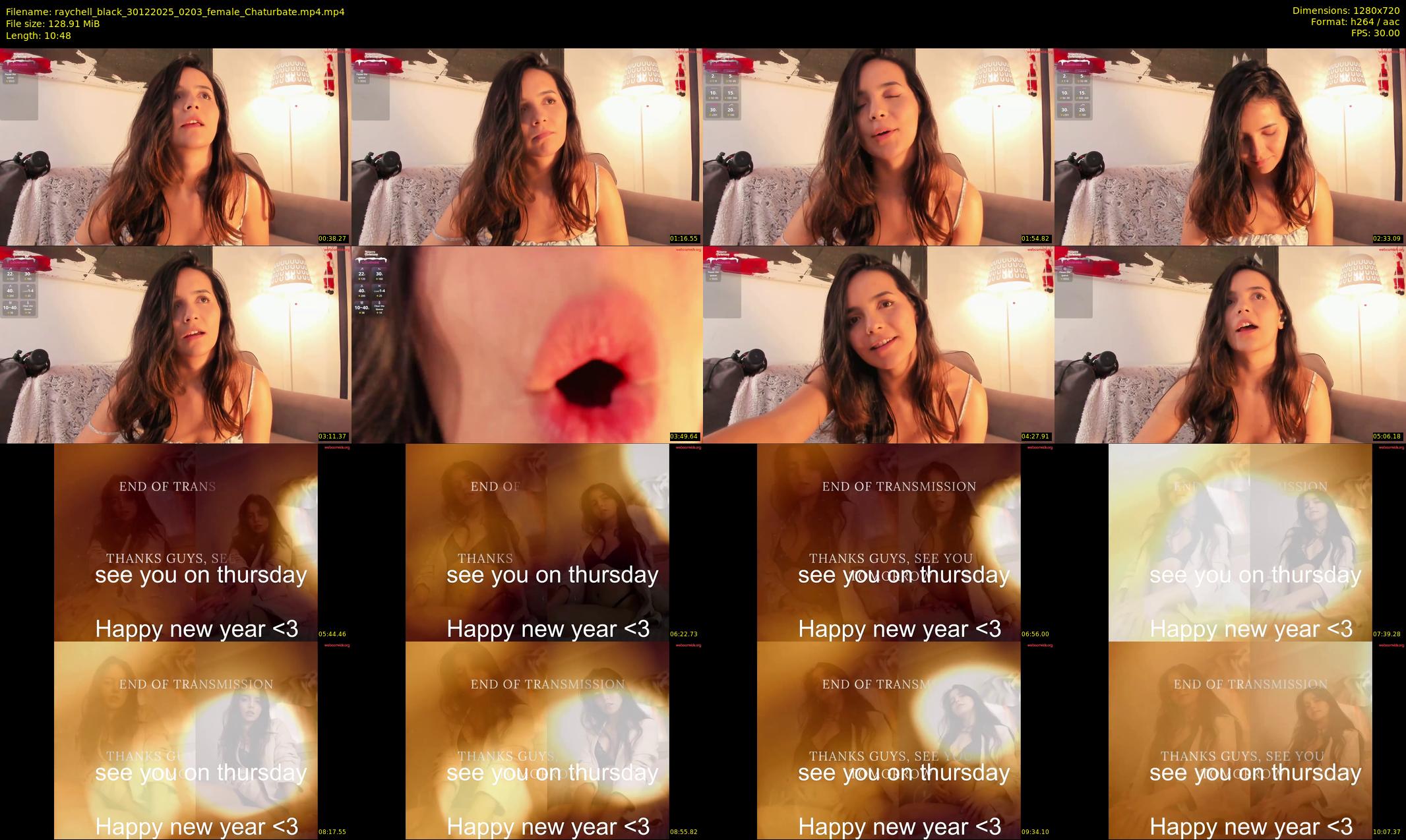 raychell_black — 11 minute Chaturbate female cam show recording, 720p, Dec 30, 2025