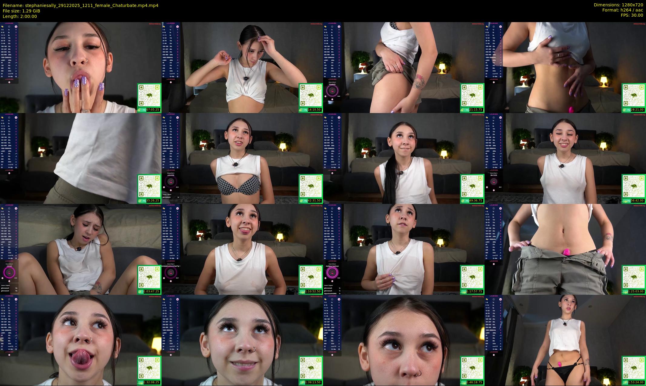 stephaniesally — 120 minute Chaturbate female cam show recording, 720p, Dec 29, 2025