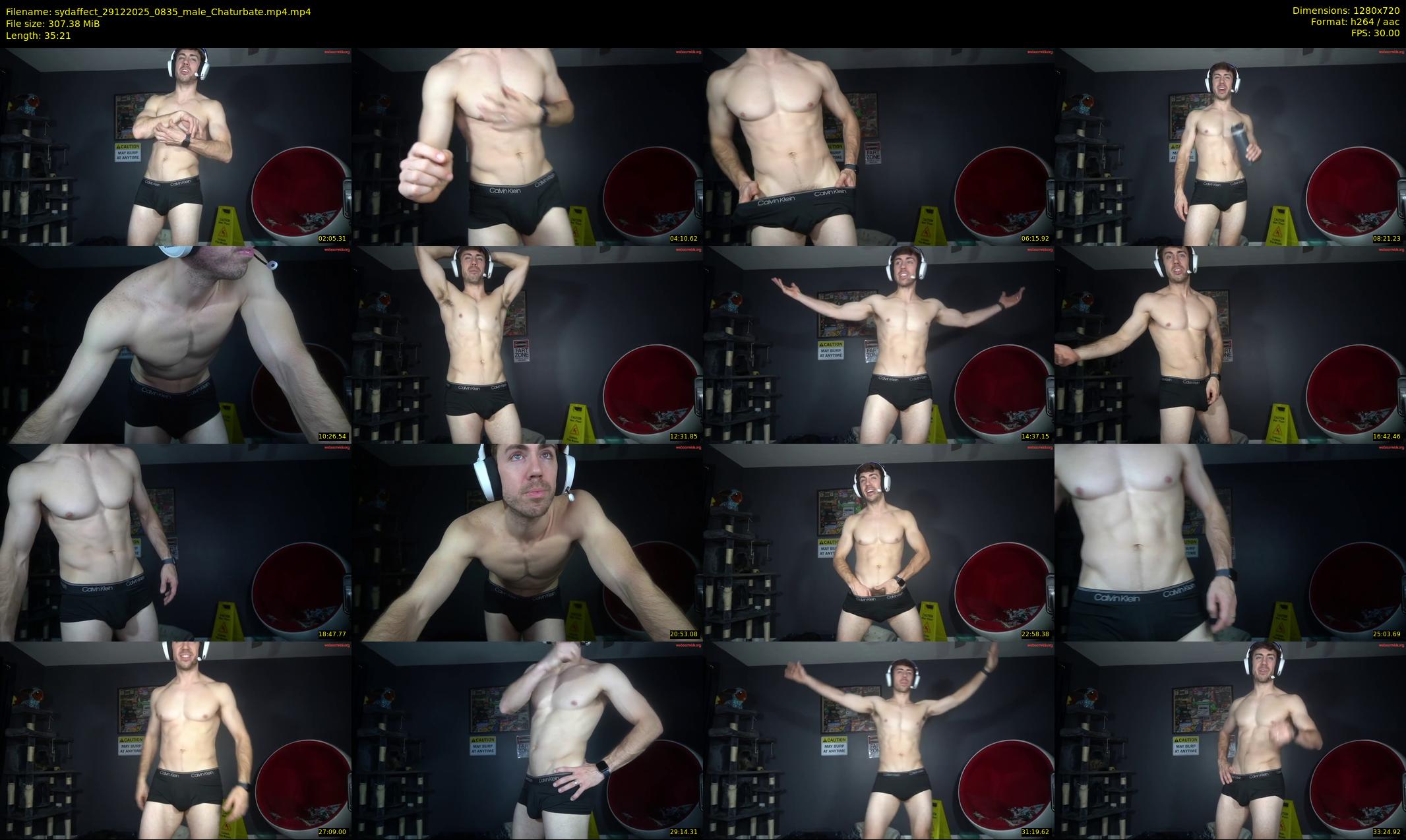sydaffect — 36 minute Chaturbate male cam show recording, 720p, Dec 29, 2025
