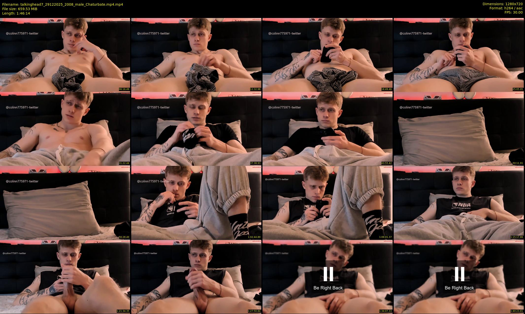 talkinghead7 — 107 minute Chaturbate male cam show recording, 720p, Dec 29, 2025