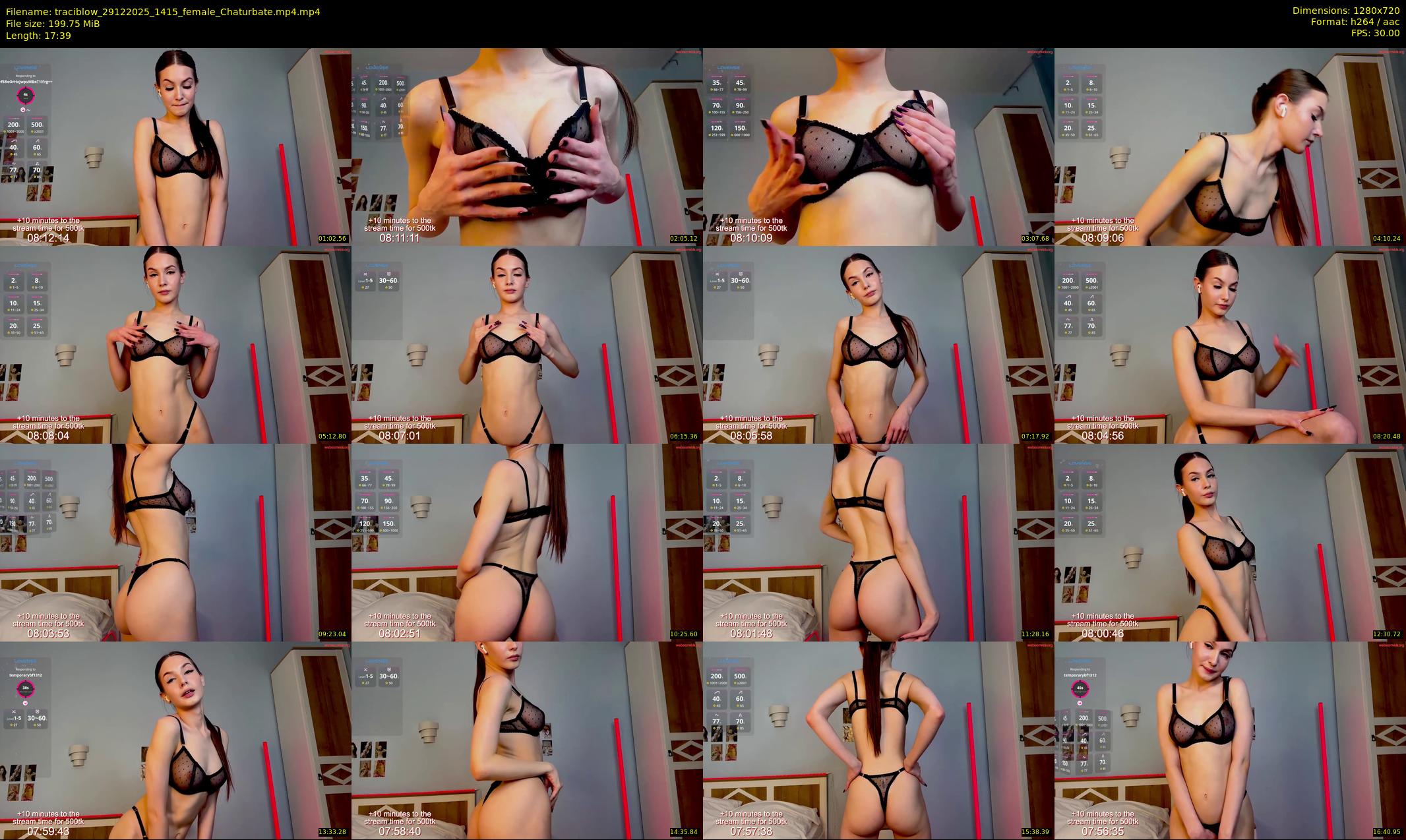 traciblow — 18 minute Chaturbate female cam show recording, 720p, Dec 29, 2025