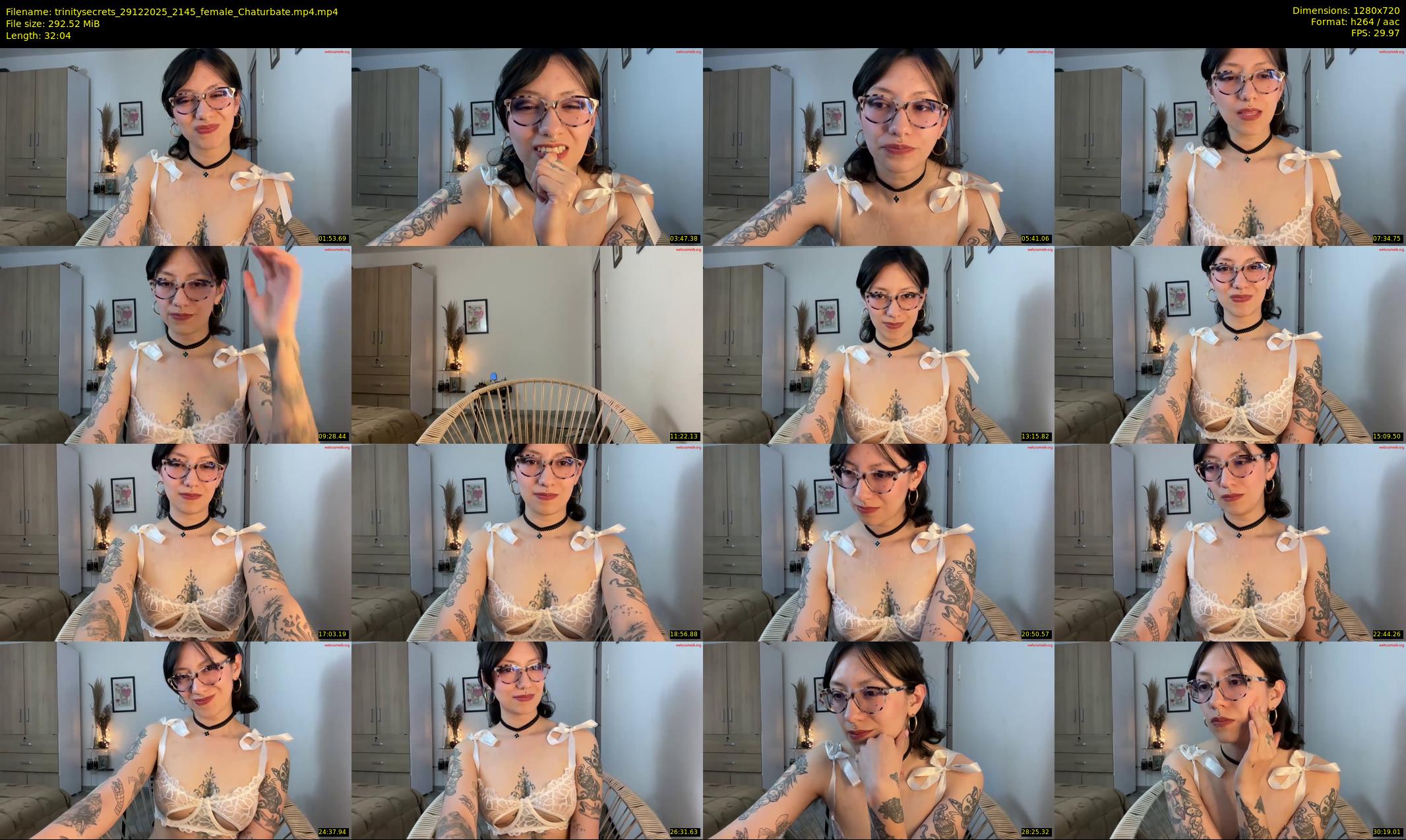 trinitysecrets — 33 minute Chaturbate female cam show recording, 720p, Dec 29, 2025
