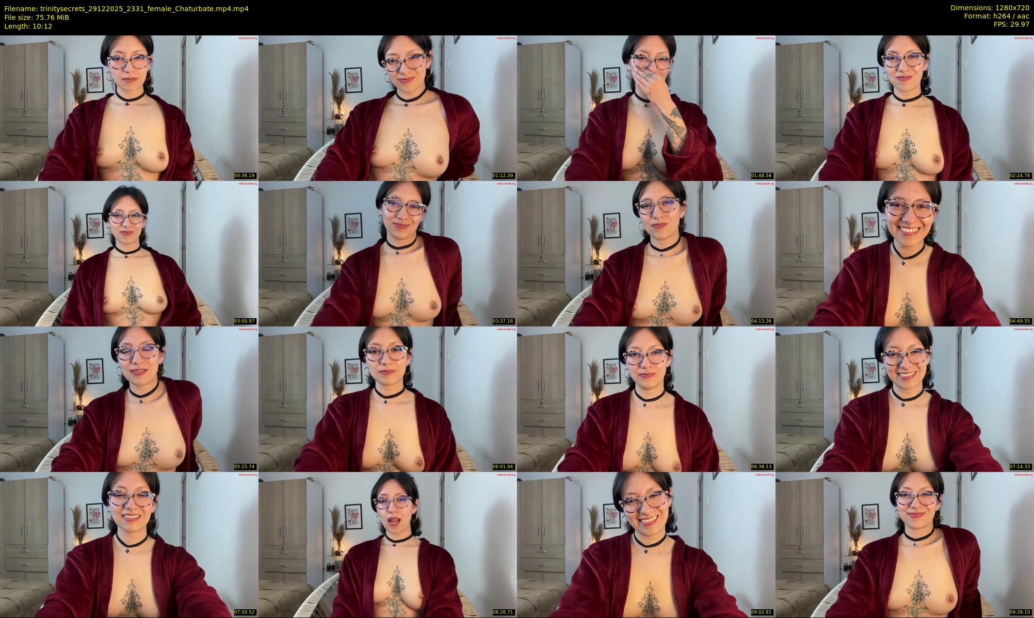trinitysecrets — 11 minute Chaturbate female cam show recording, 720p, Dec 29, 2025