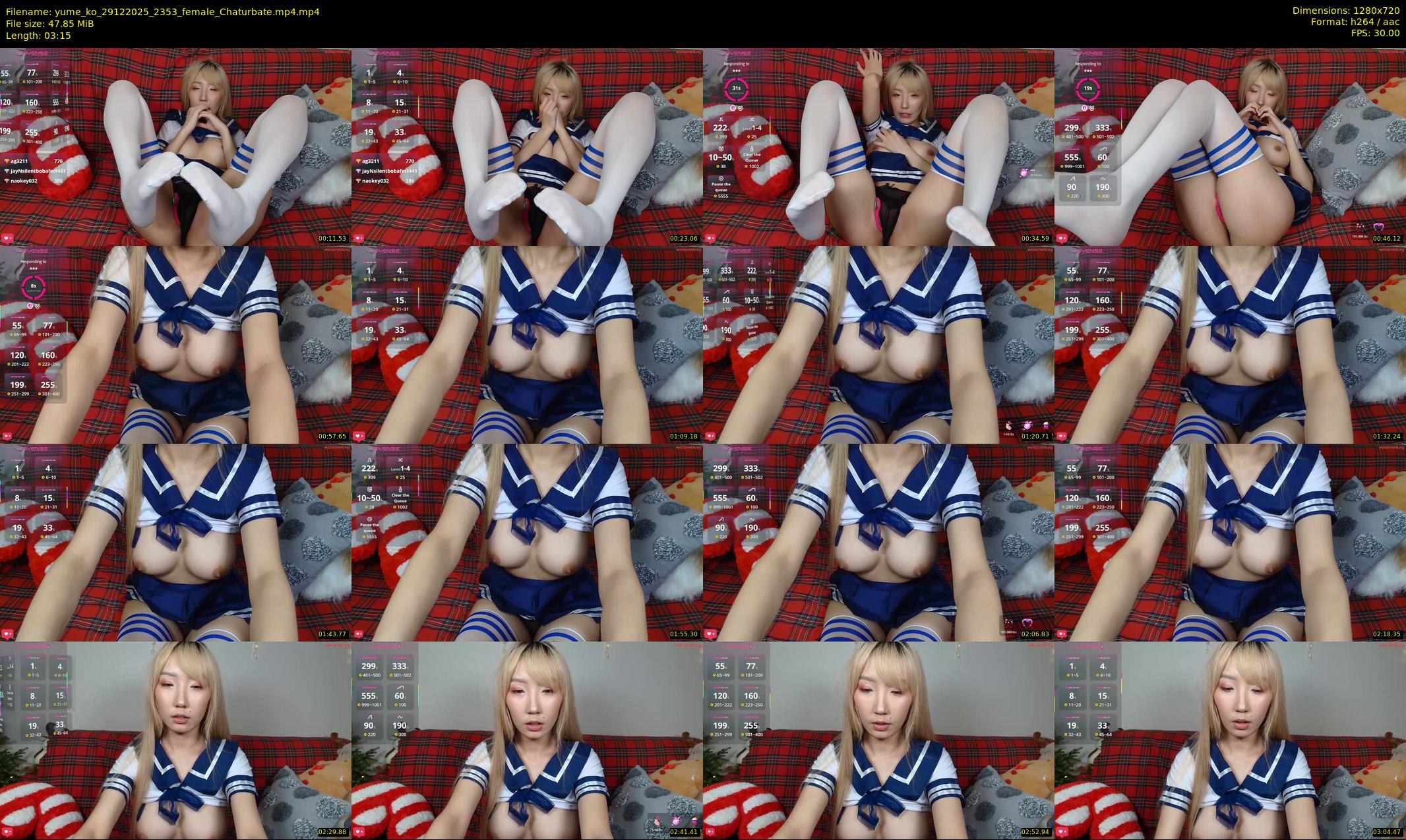 yume_ko — 4 minute Chaturbate female cam show recording, 720p, Dec 29, 2025