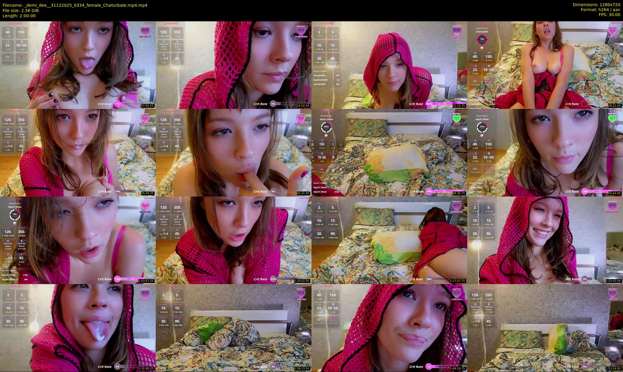 _demi_dee_ — 120 minute Chaturbate female cam show recording, 720p, Dec 31, 2025