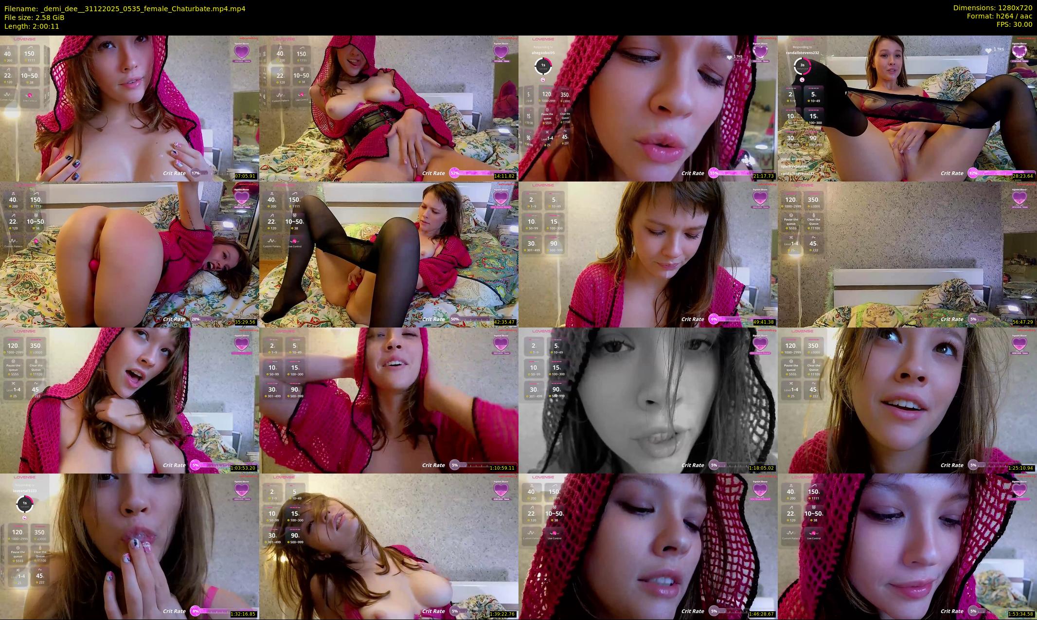 _demi_dee_ — 121 minute Chaturbate female cam show recording, 720p, Dec 31, 2025