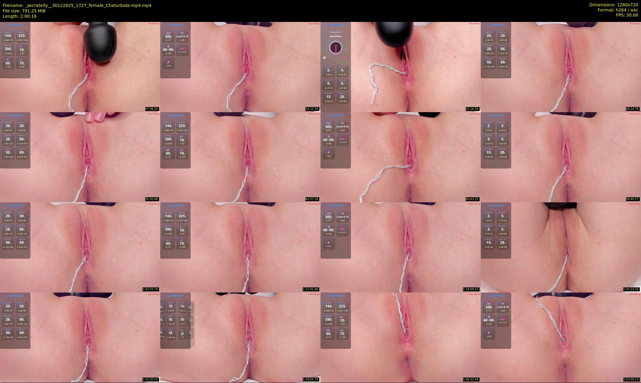 _secretelly_ — 121 minute Chaturbate female cam show recording, 720p, Dec 30, 2025