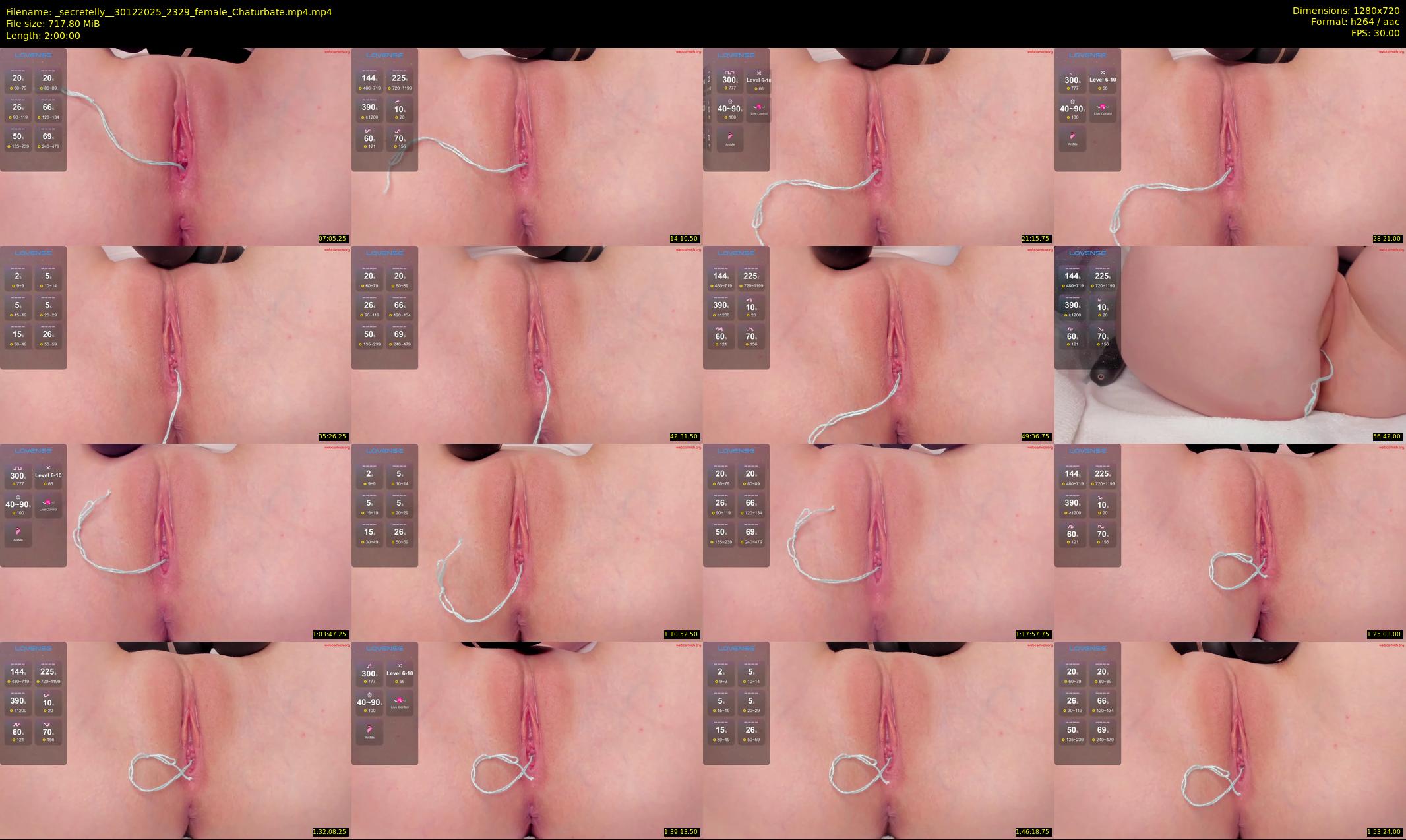 _secretelly_ — 120 minute Chaturbate female cam show recording, 720p, Dec 30, 2025