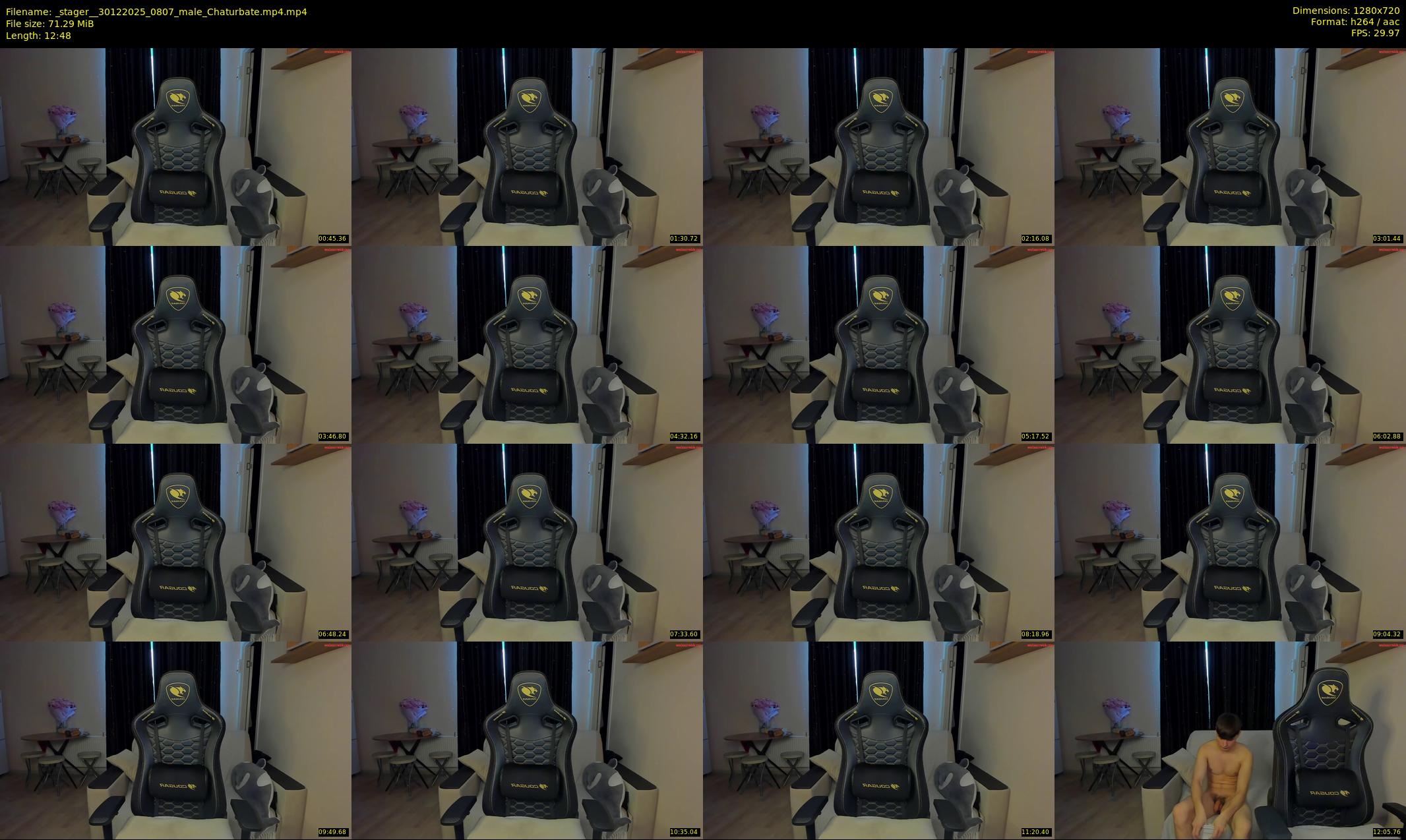 _stager_ — 13 minute Chaturbate male cam show recording, 720p, Dec 30, 2025