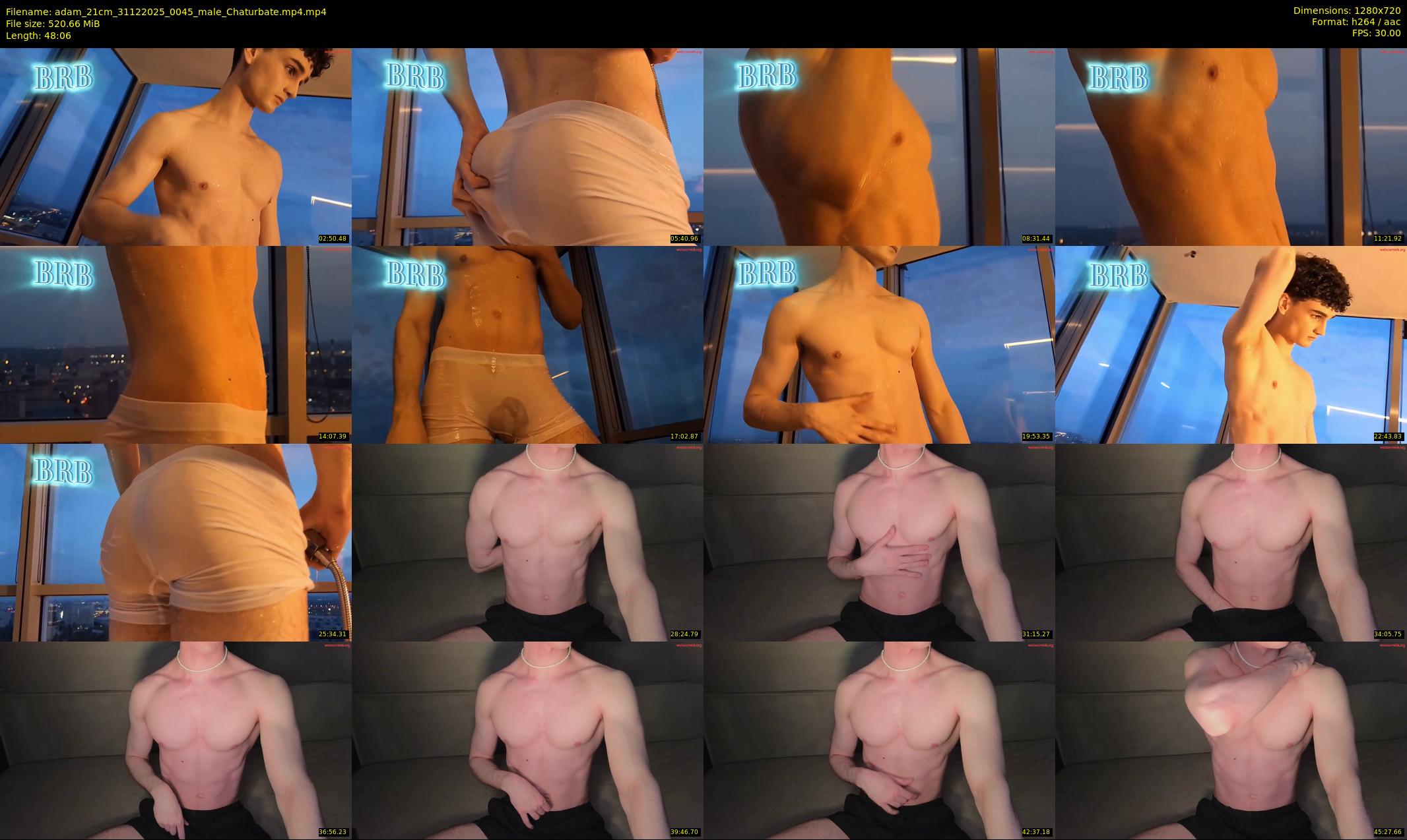 adam_21cm — 49 minute Chaturbate male cam show recording, 720p, Dec 31, 2025