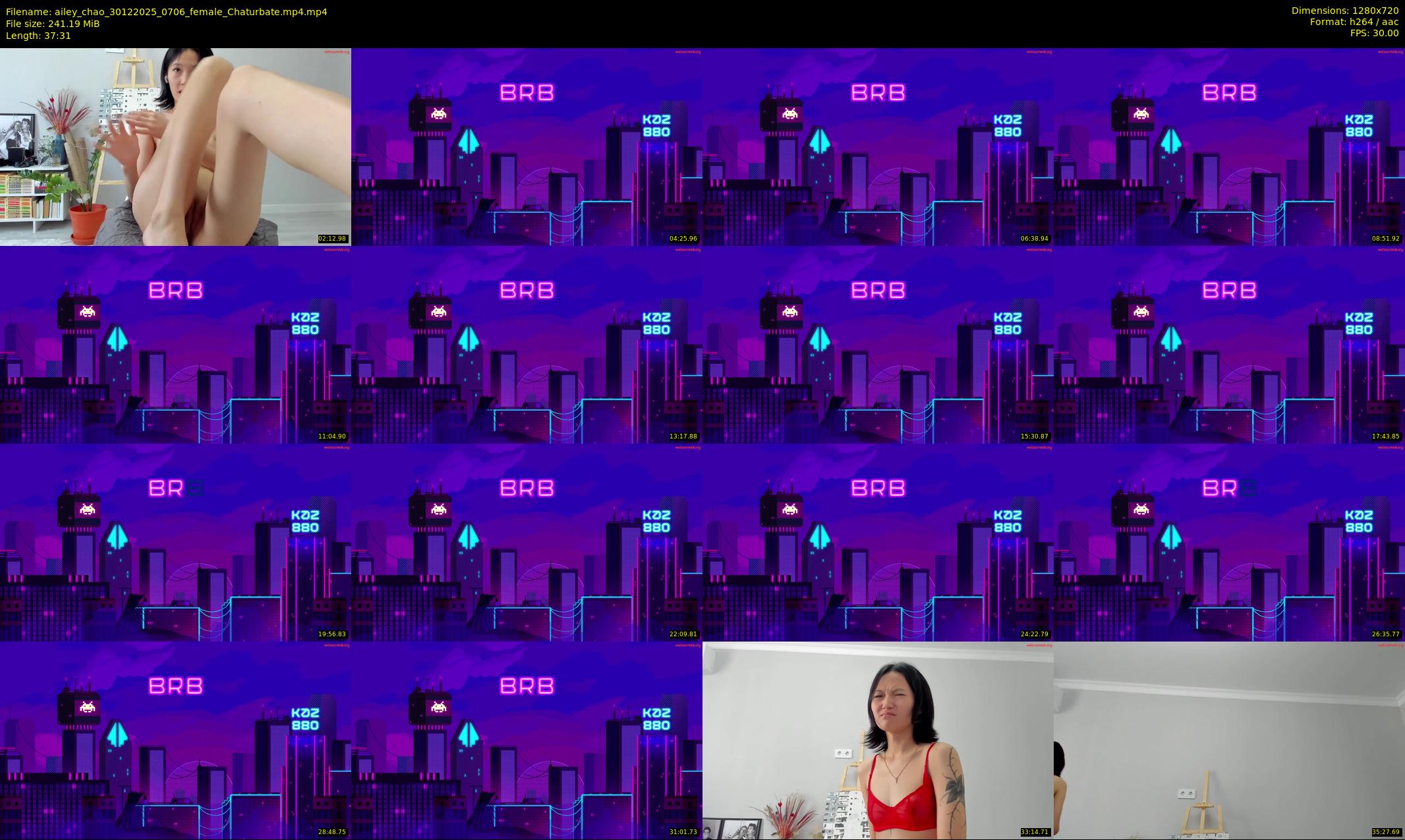 ailey_chao — 38 minute Chaturbate female cam show recording, 720p, Dec 30, 2025